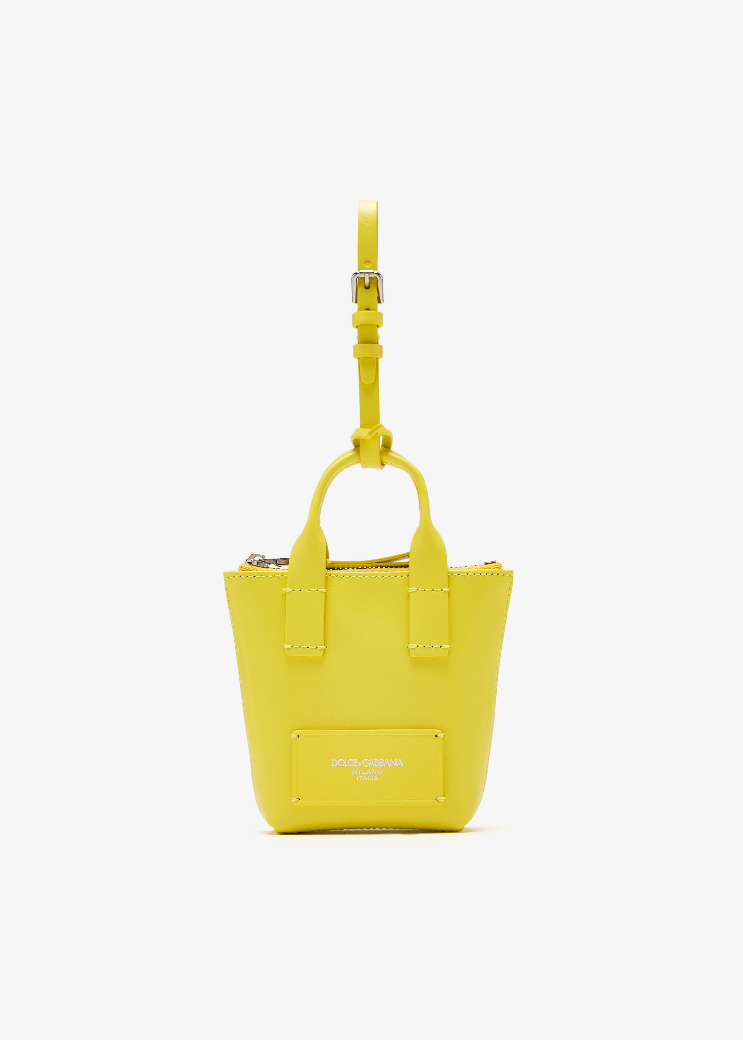 

Adamo mini bag charm, Yellow