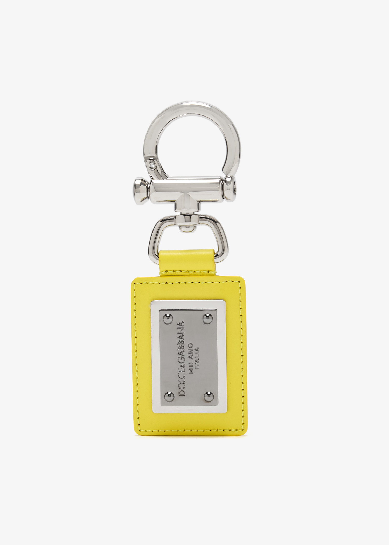 

Calfskin keyring, Yellow