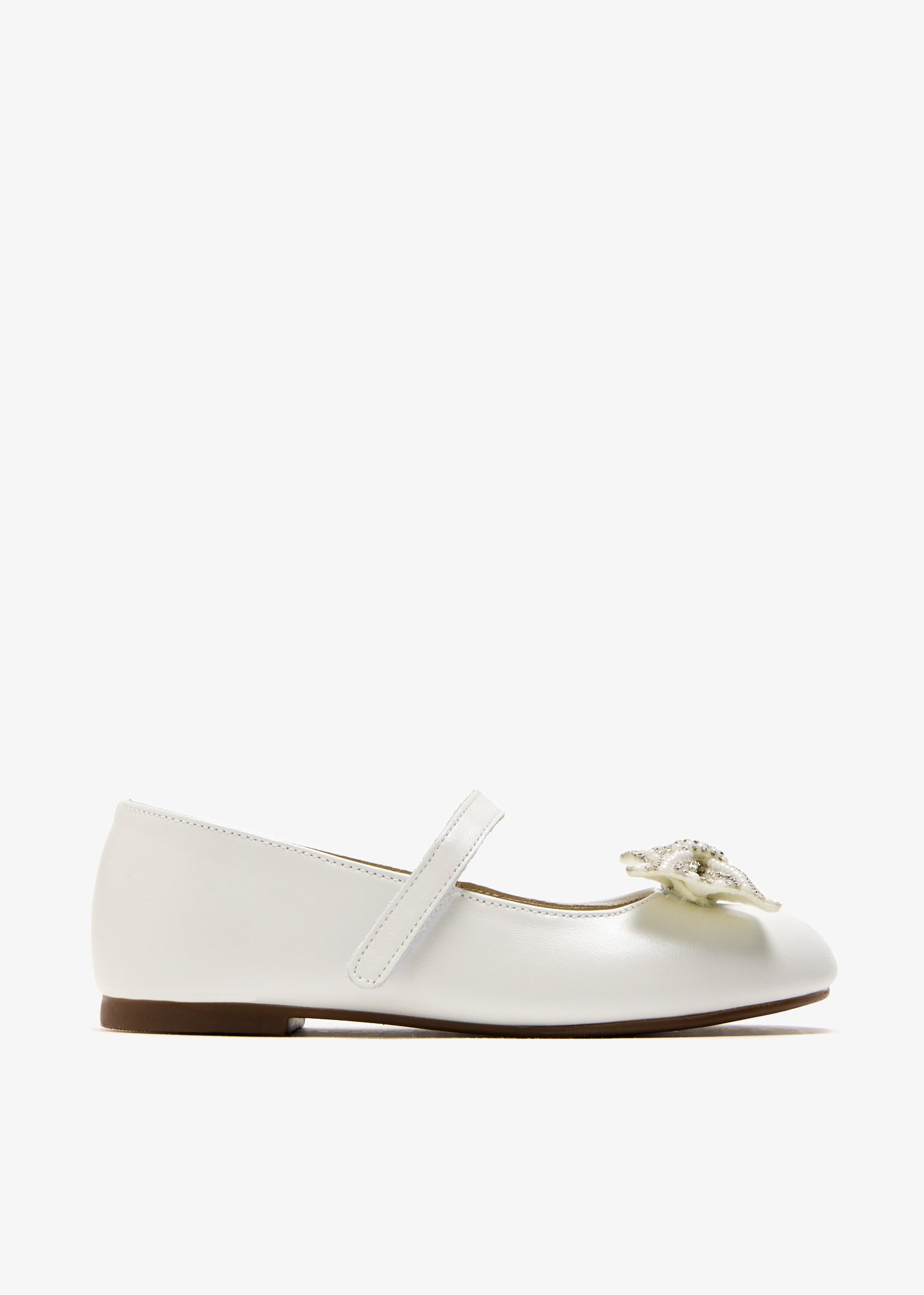 

Bow ballerinas, White