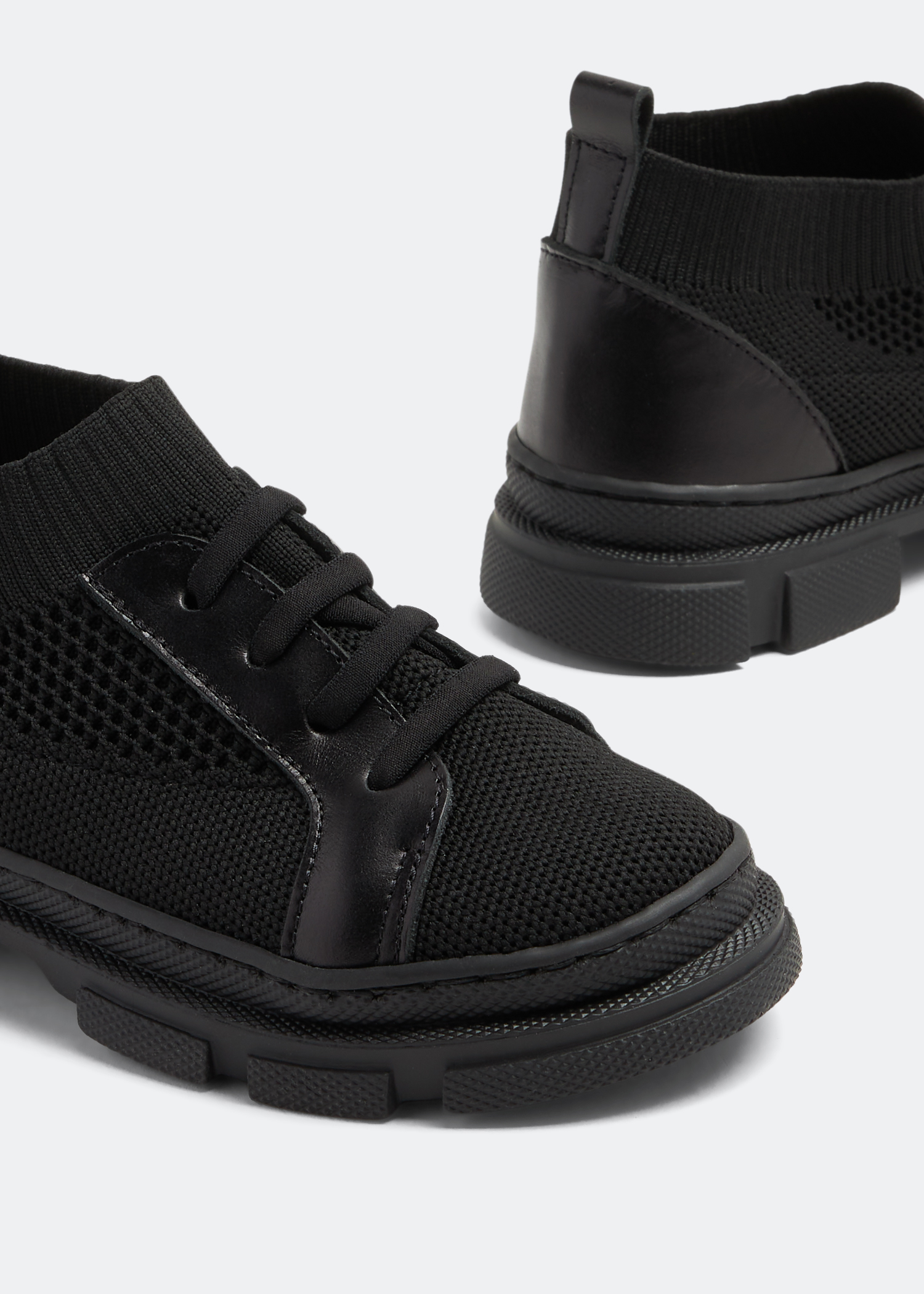 

Knit sneakers, Black