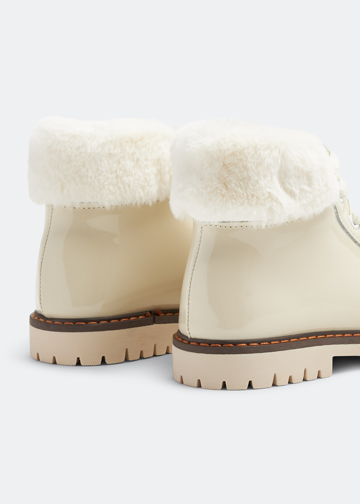 

Lace-up boots, White