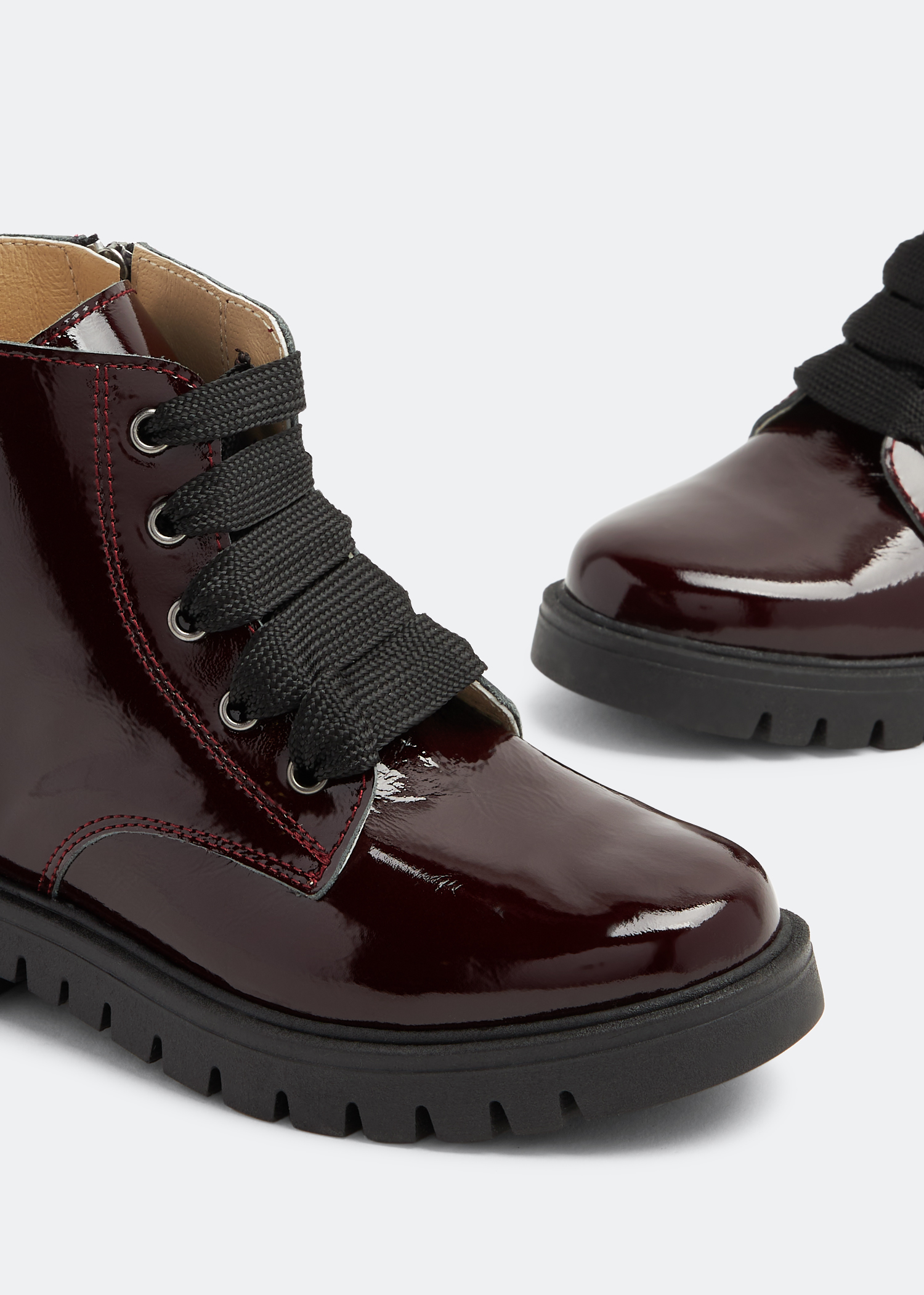 

Lace-up boots, Burgundy