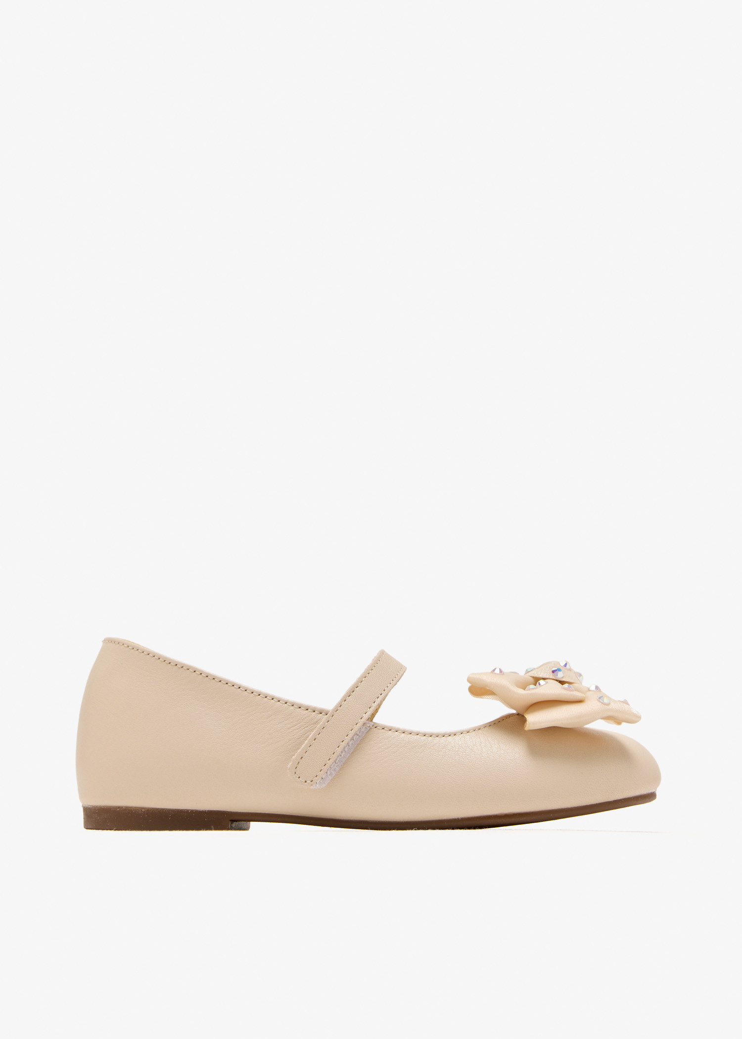 

Bow ballerinas, Beige