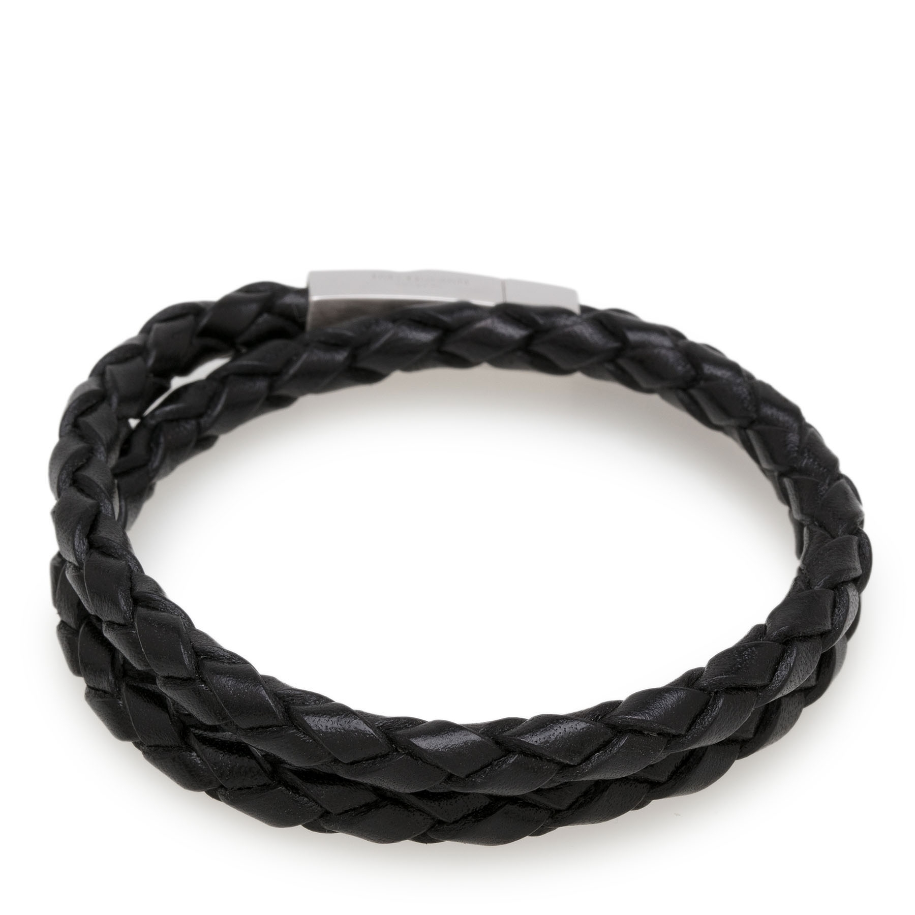 

Braided leather bracelet, Black