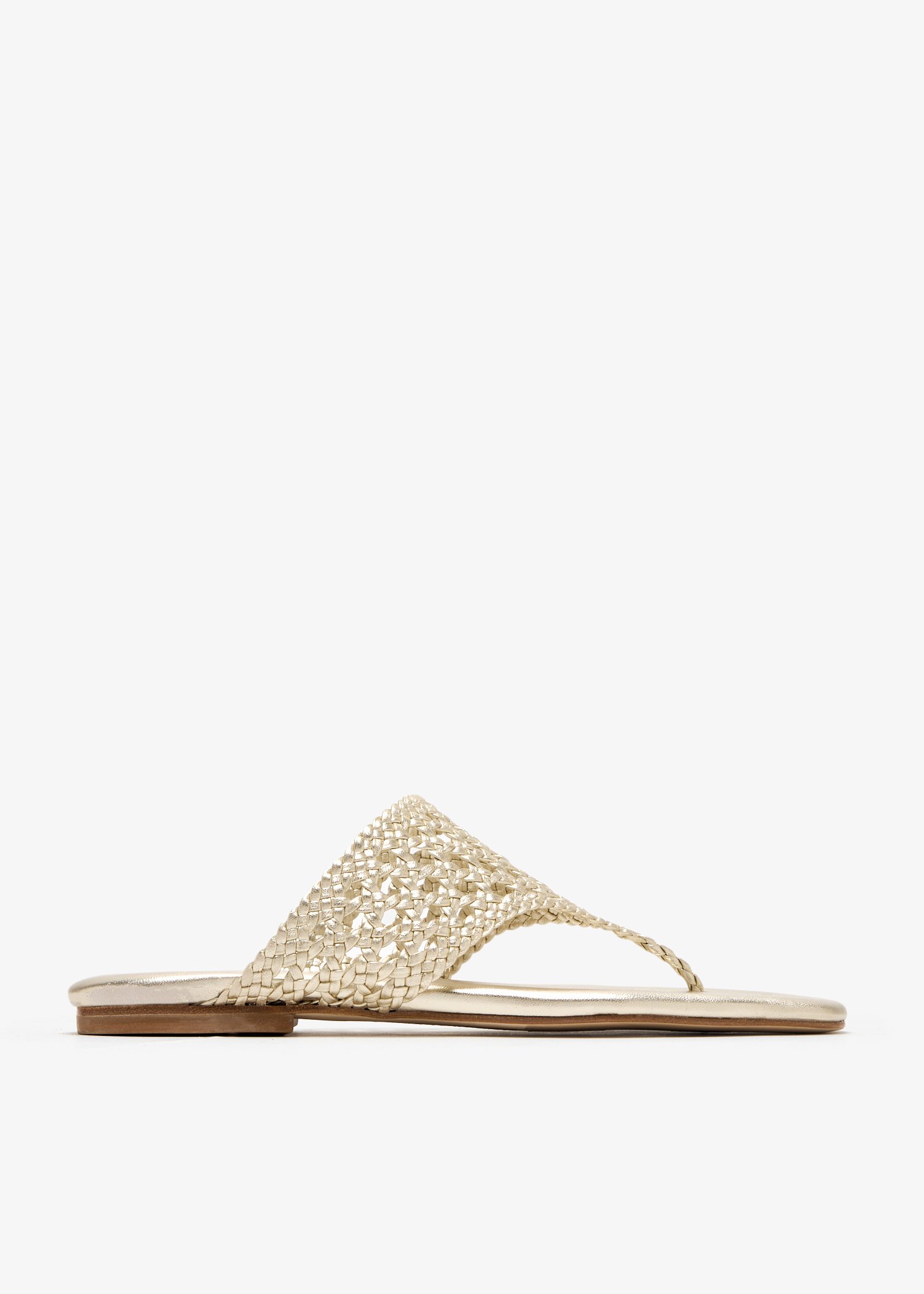 

Brenda flat sandals, Gold