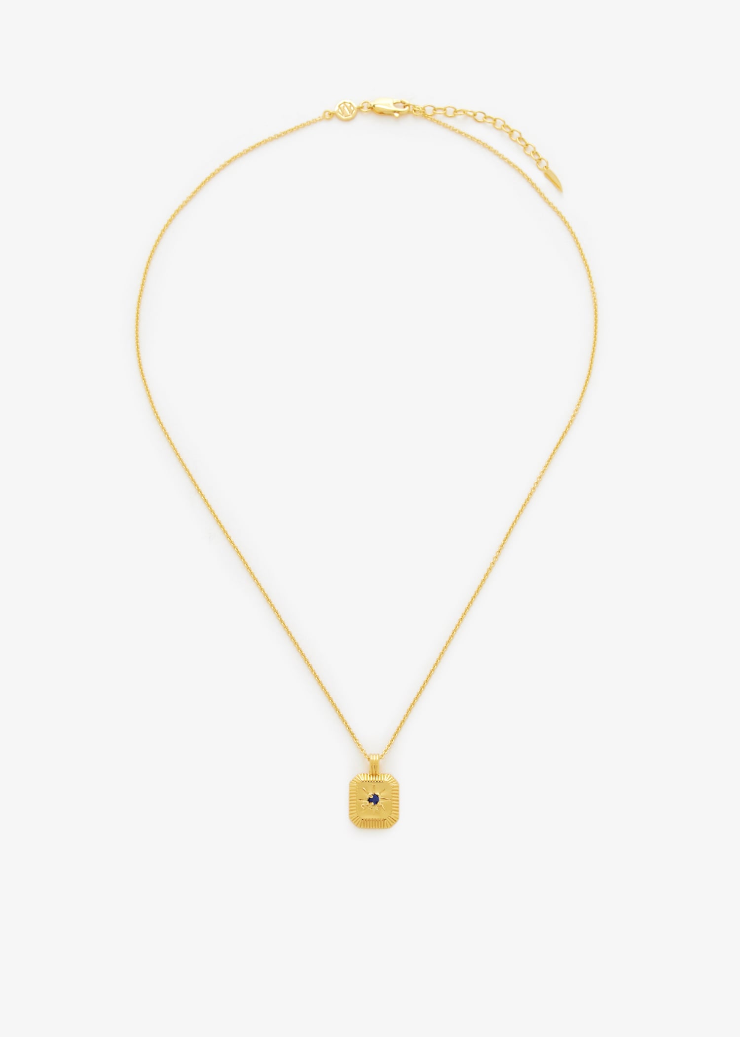 

September Birthstone pendant necklace, Gold