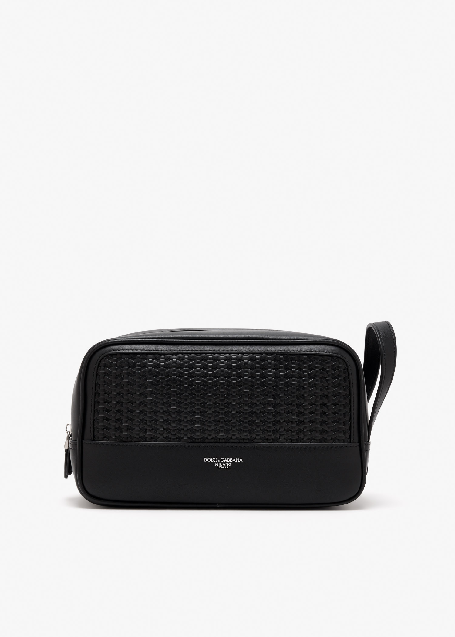 

Woven plongé necessaire, Black