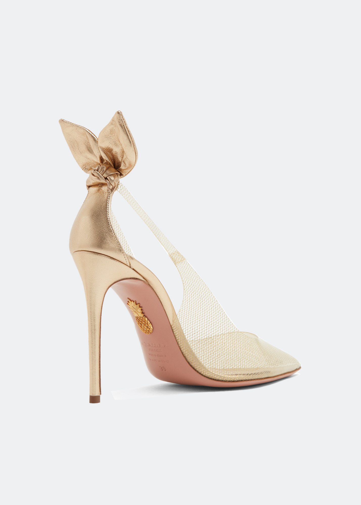 

Bow Tie pumps, Gold