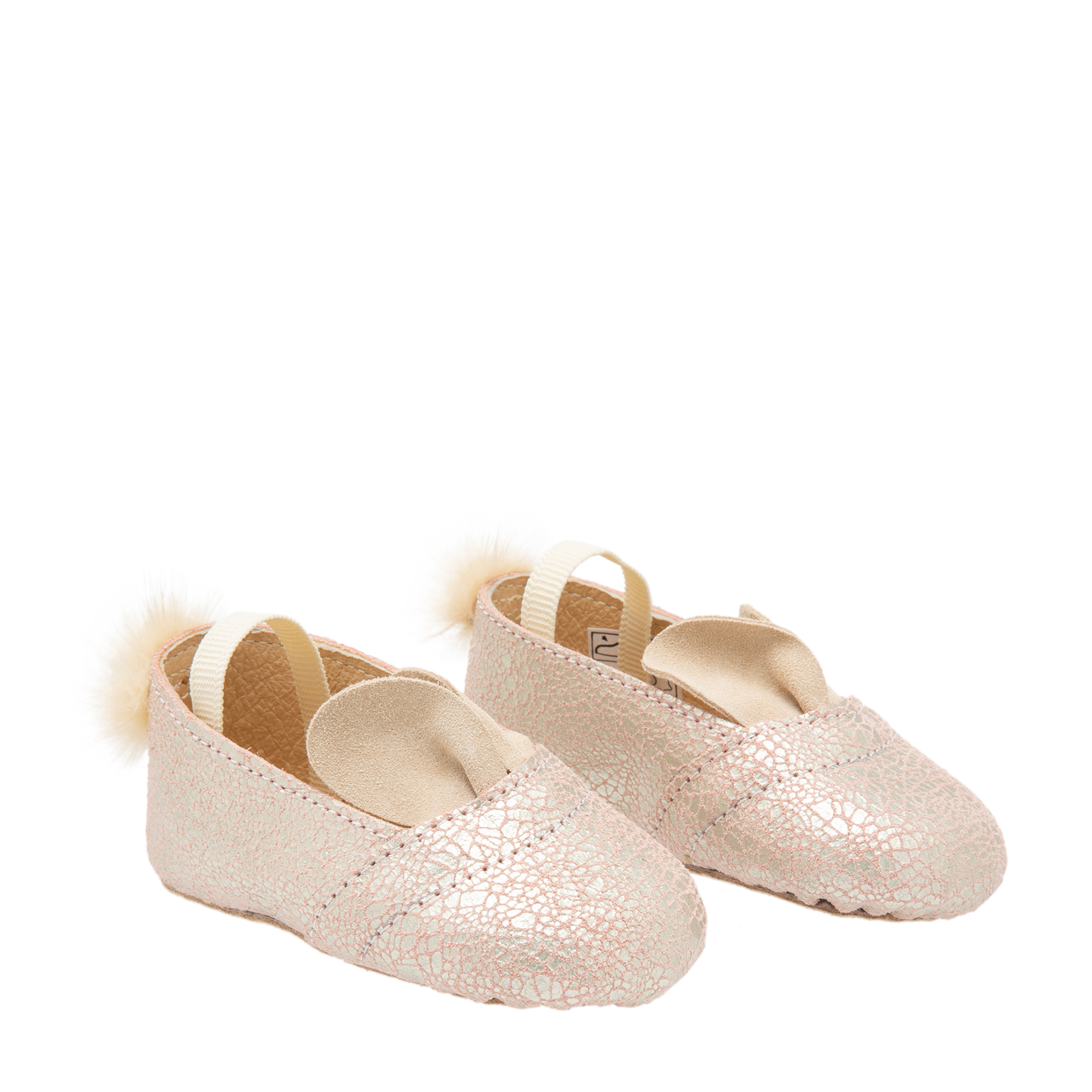 

Bunny crib shoes, Pink