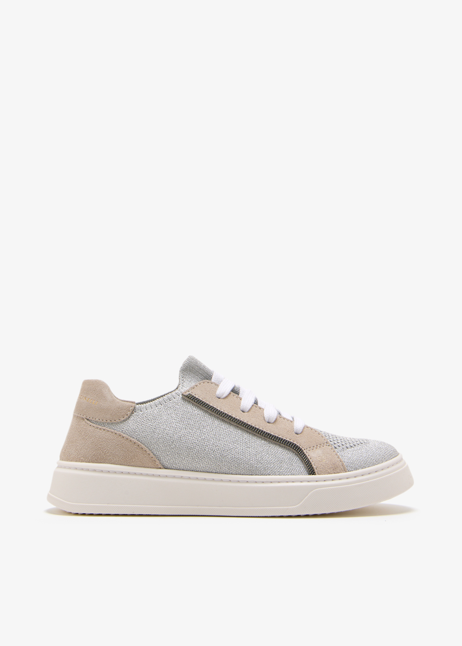 

Cotton knit sneakers, White