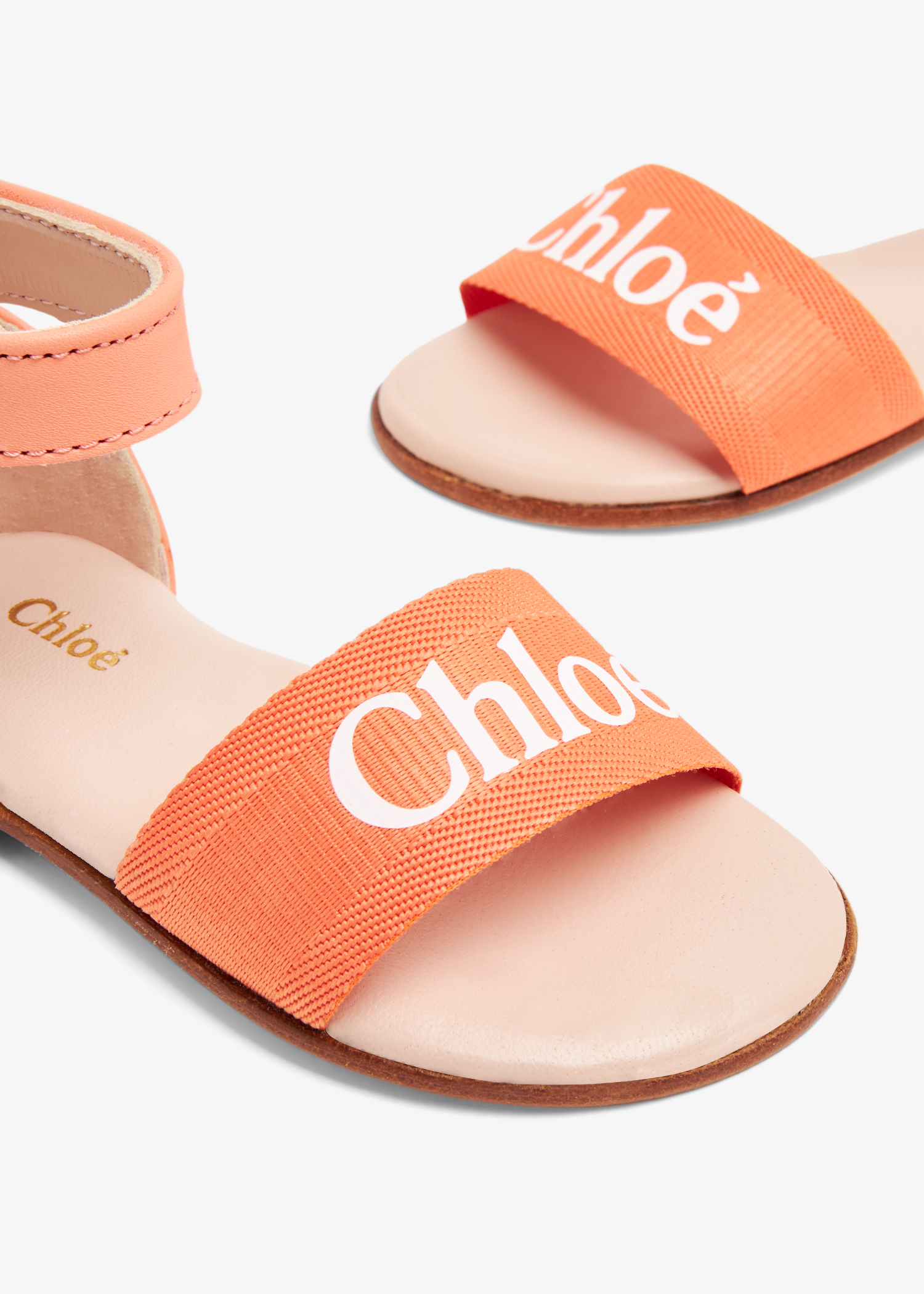 

Logo sandals, Pink