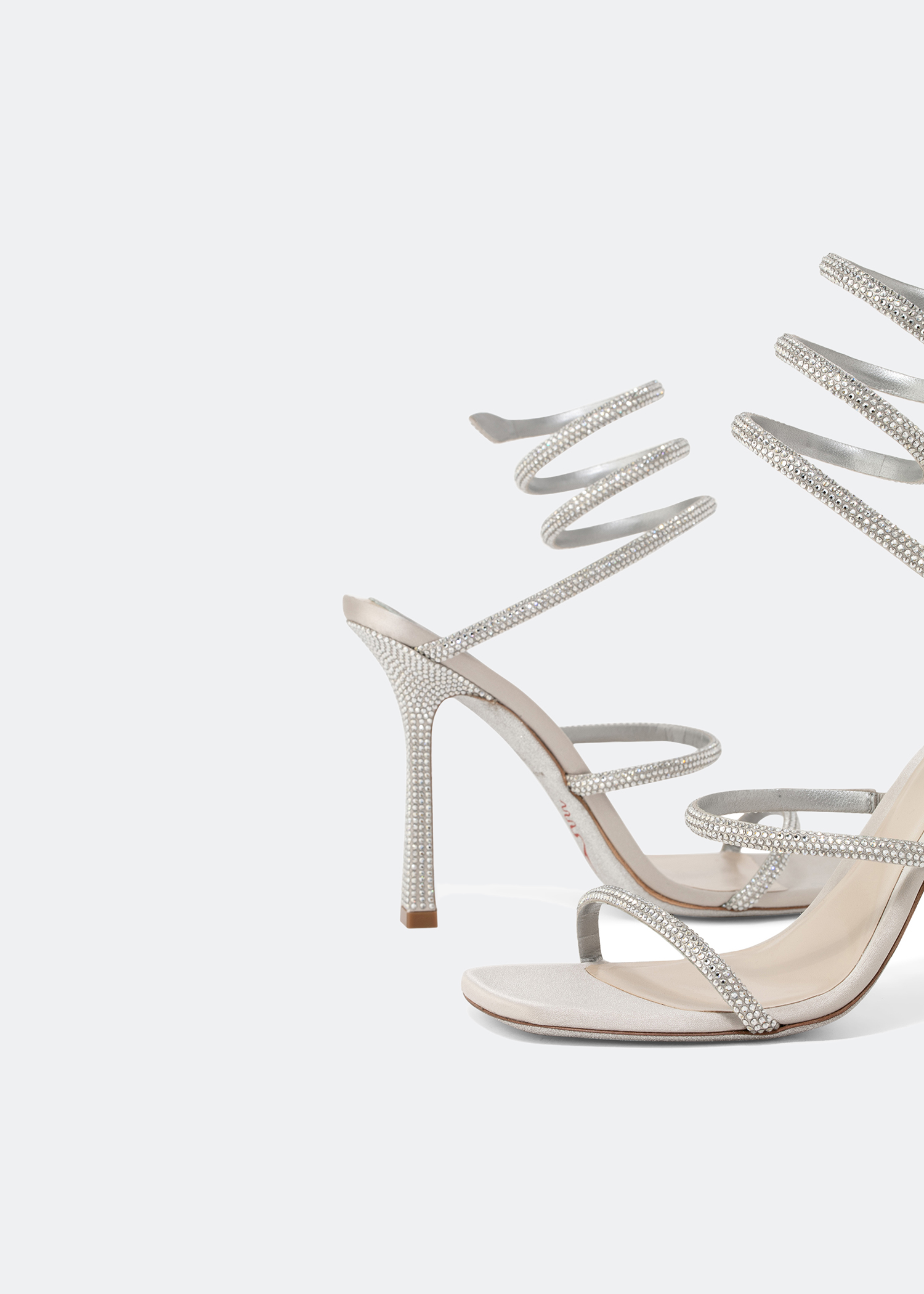 

Cleo crystal-embellished sandals, Grey