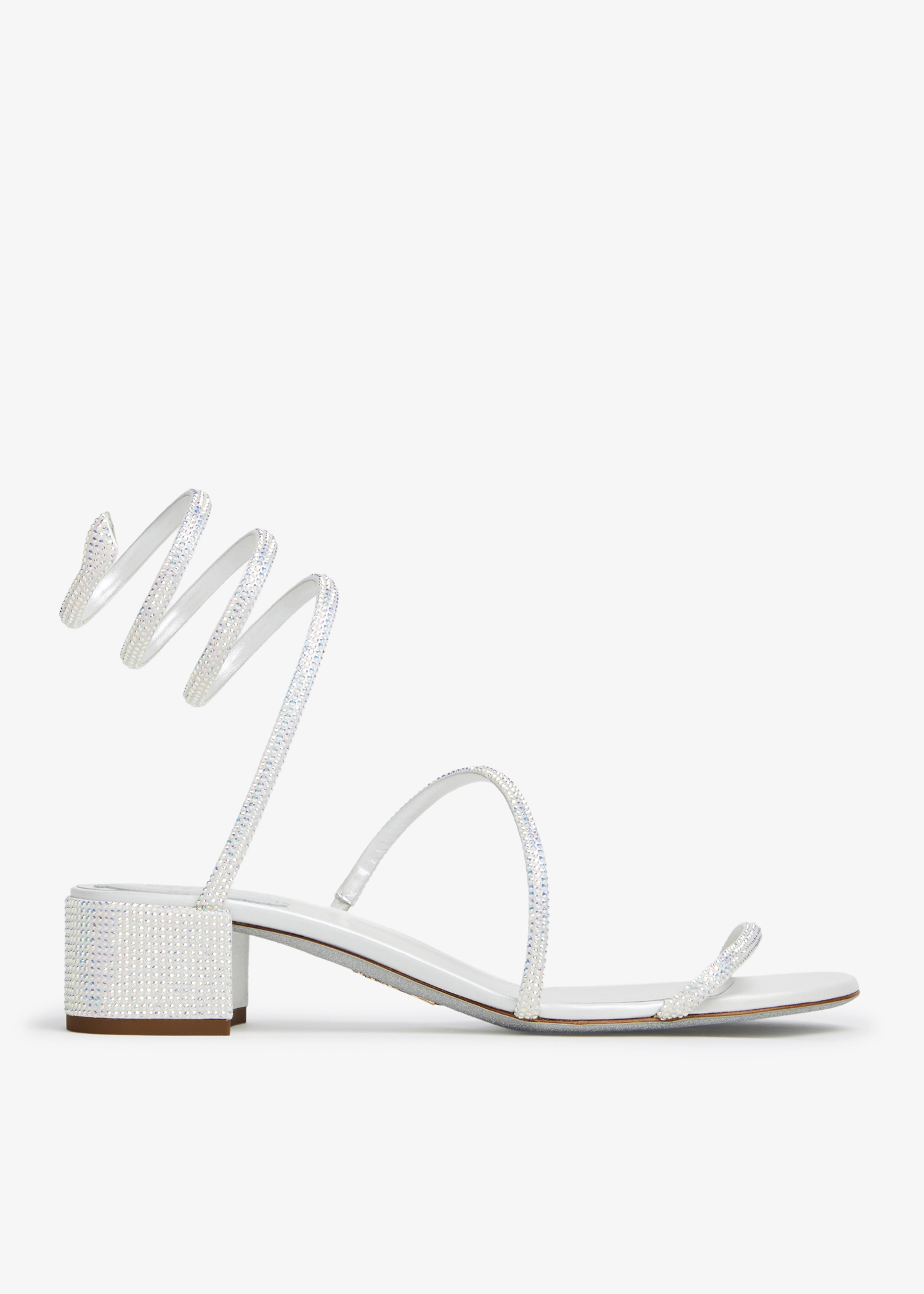 

Cleo crystal-embellished sandals, Grey