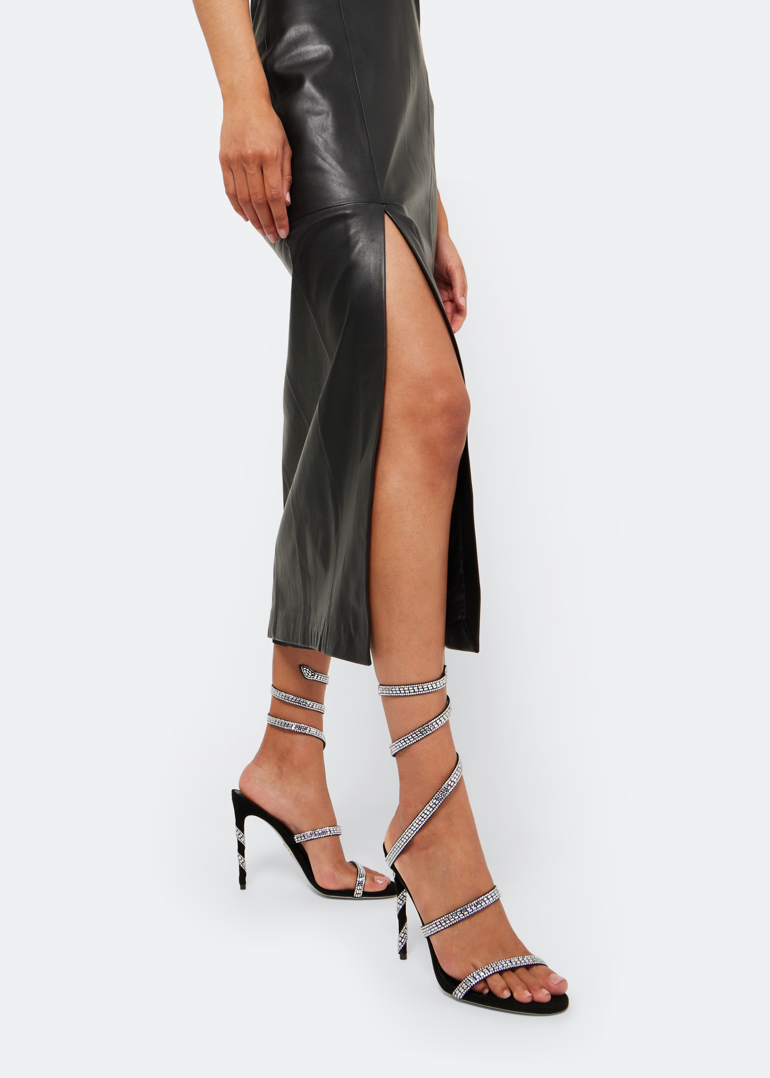 

Margot crystal-embellished sandals, Black