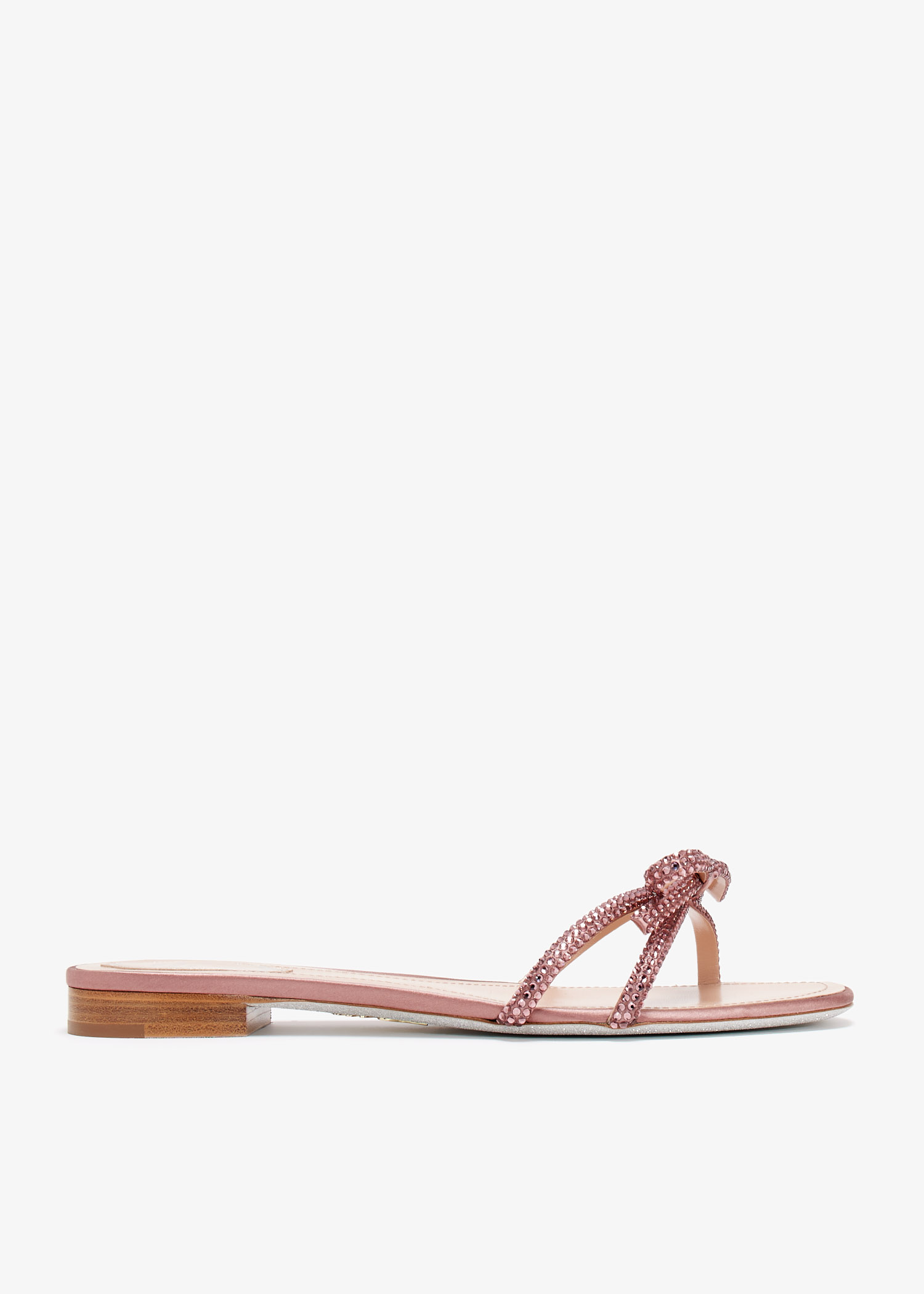 

Ribbon flat sandals, Pink