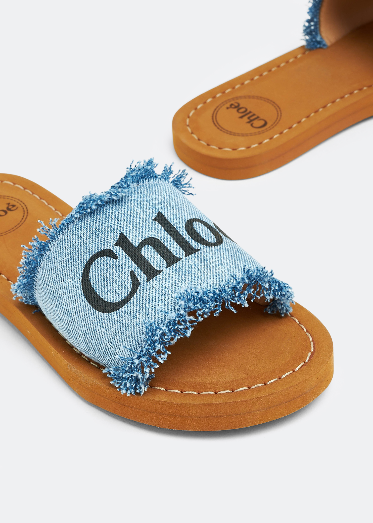 

Fringed sandals, Blue