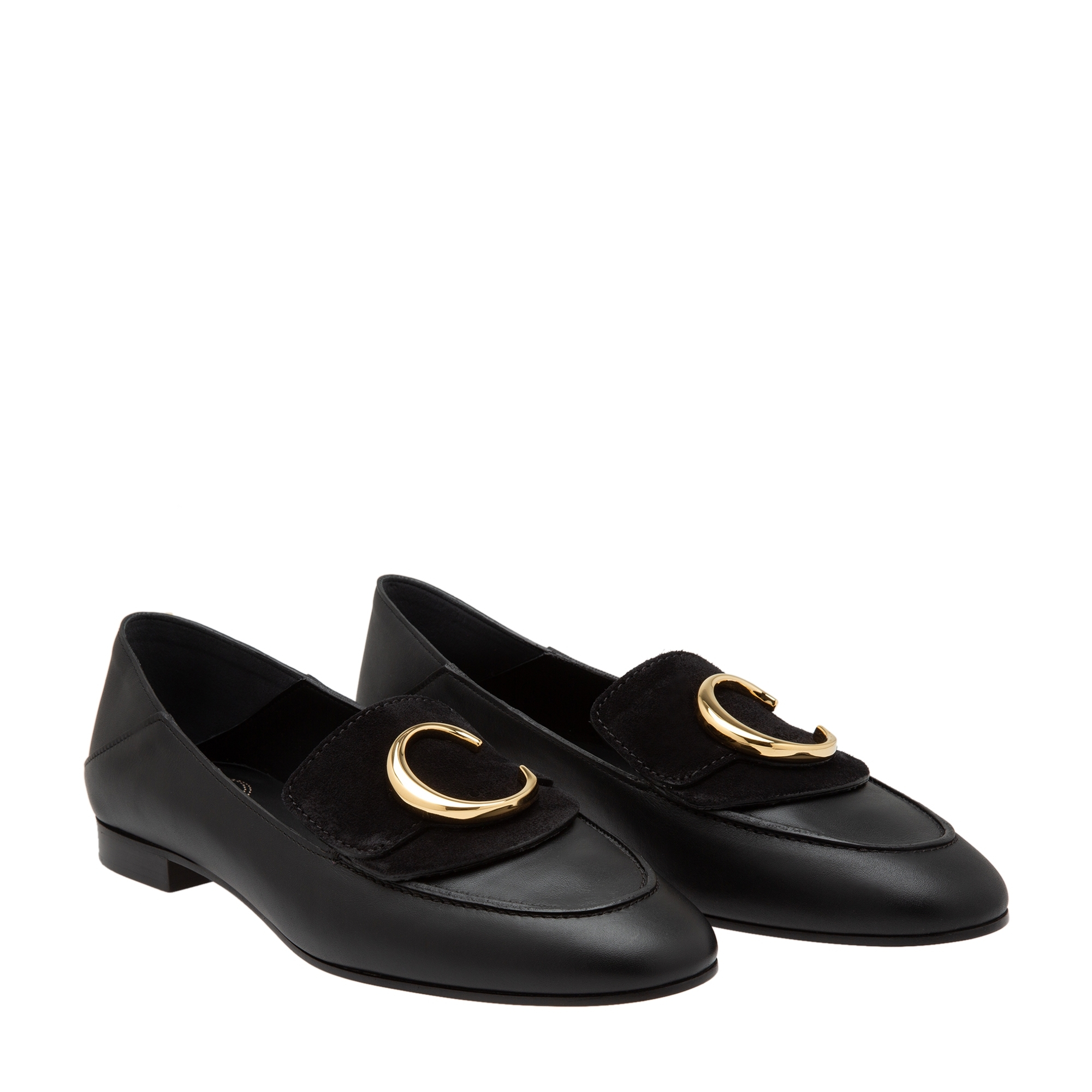 

Leather loafers, Black