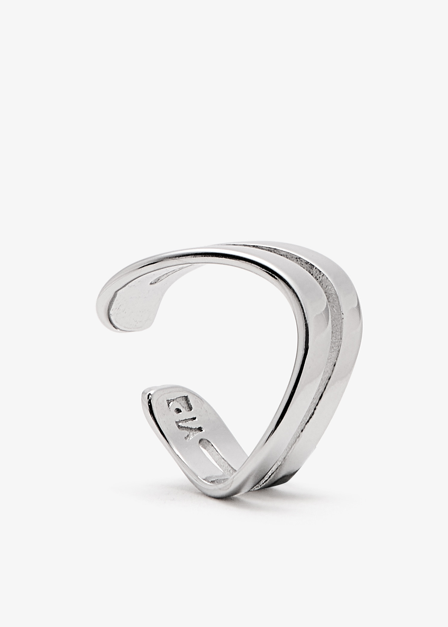 

Wavy Double silver ear cuff