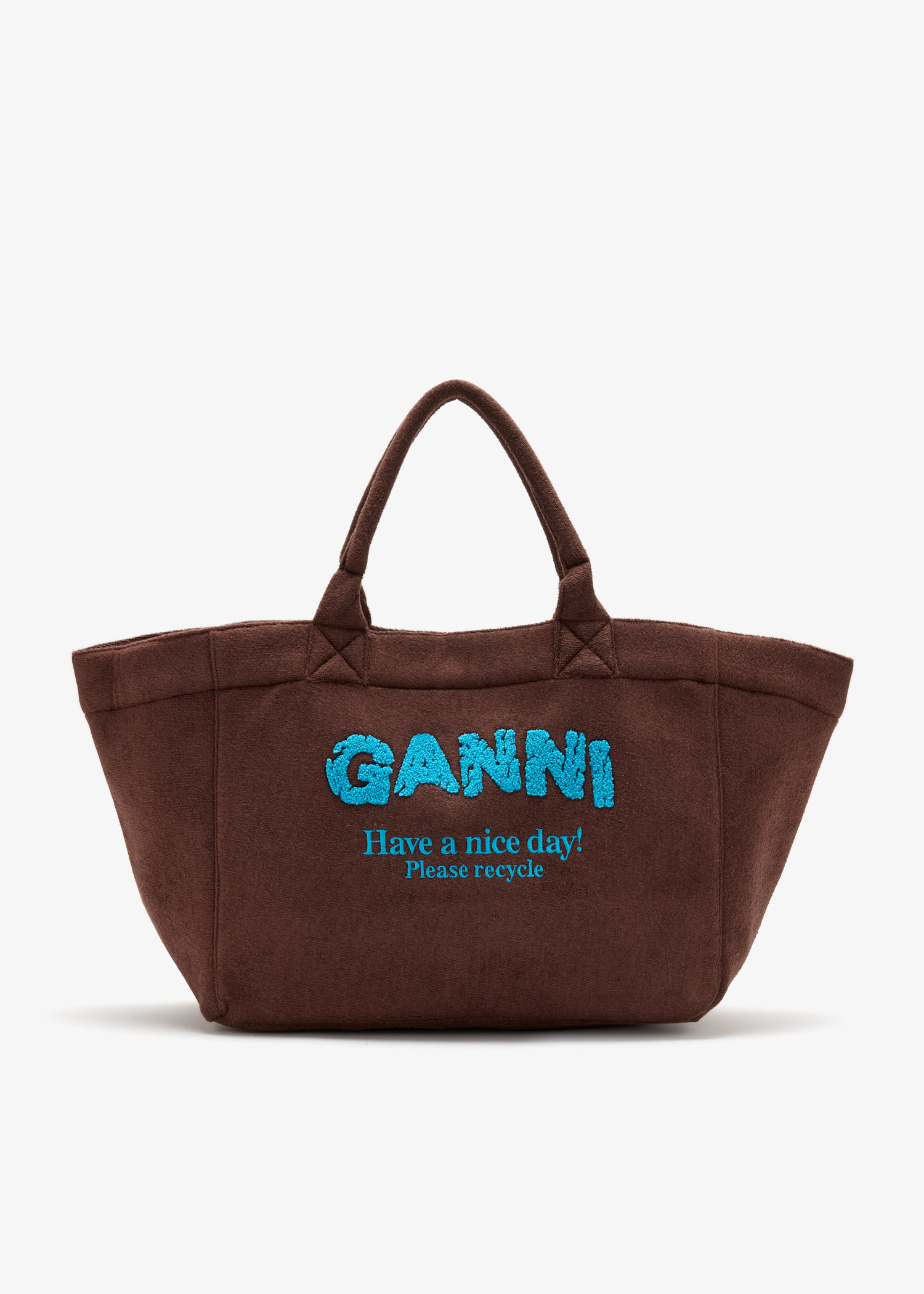 

Reversible XXL tote bag, Brown