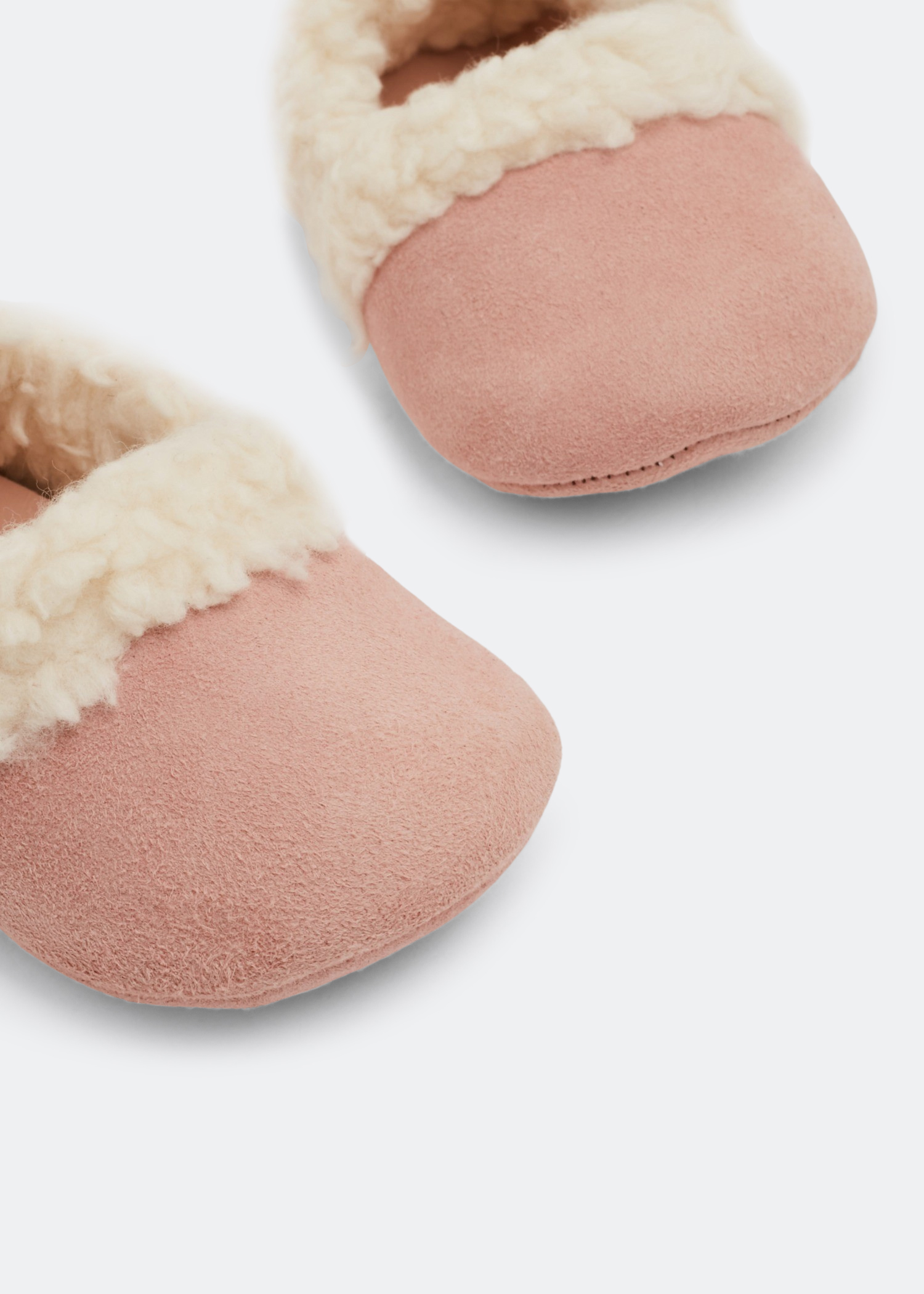 

Shearling slippers, Pink