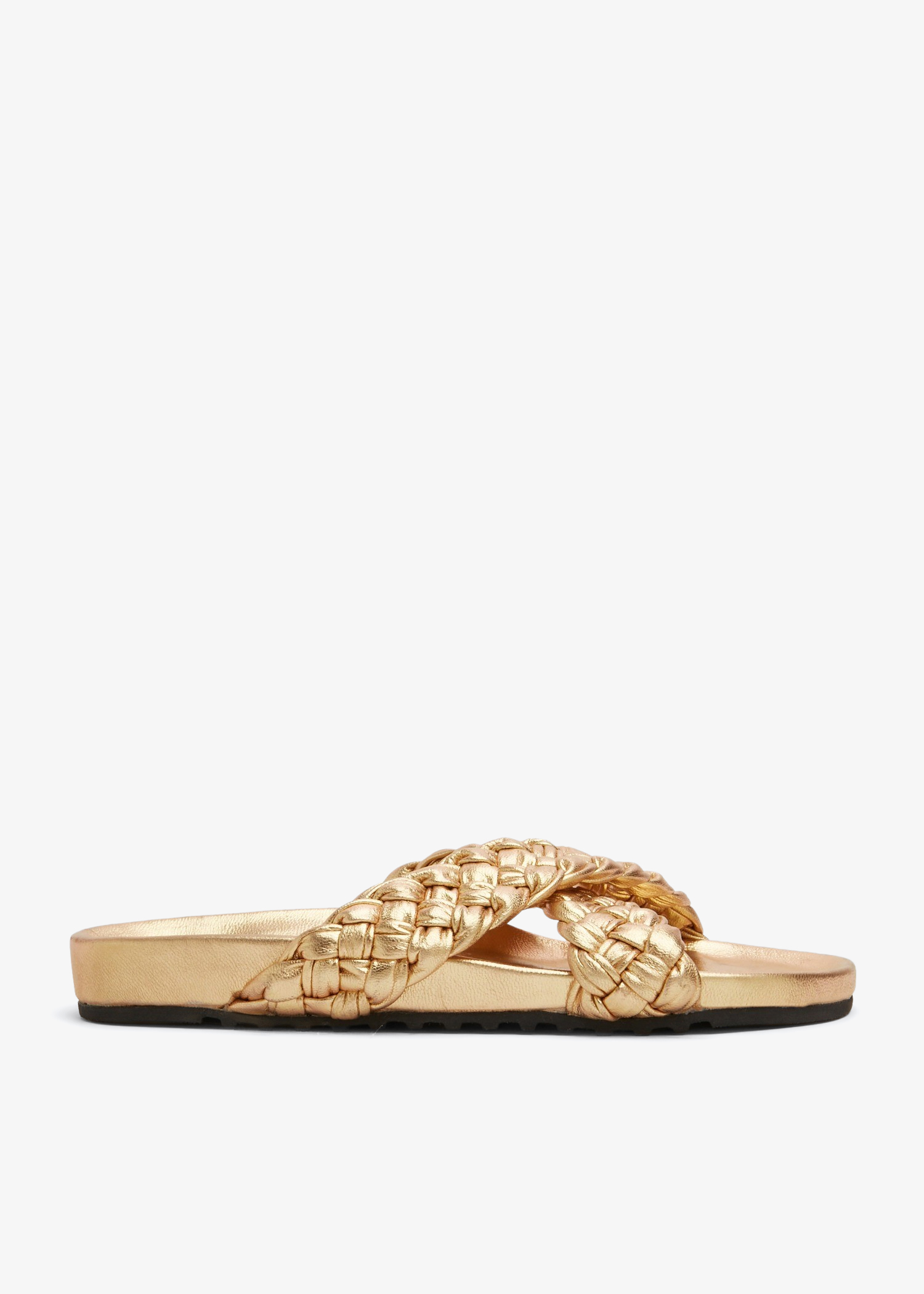 

Carvil New Cross slippers, Gold