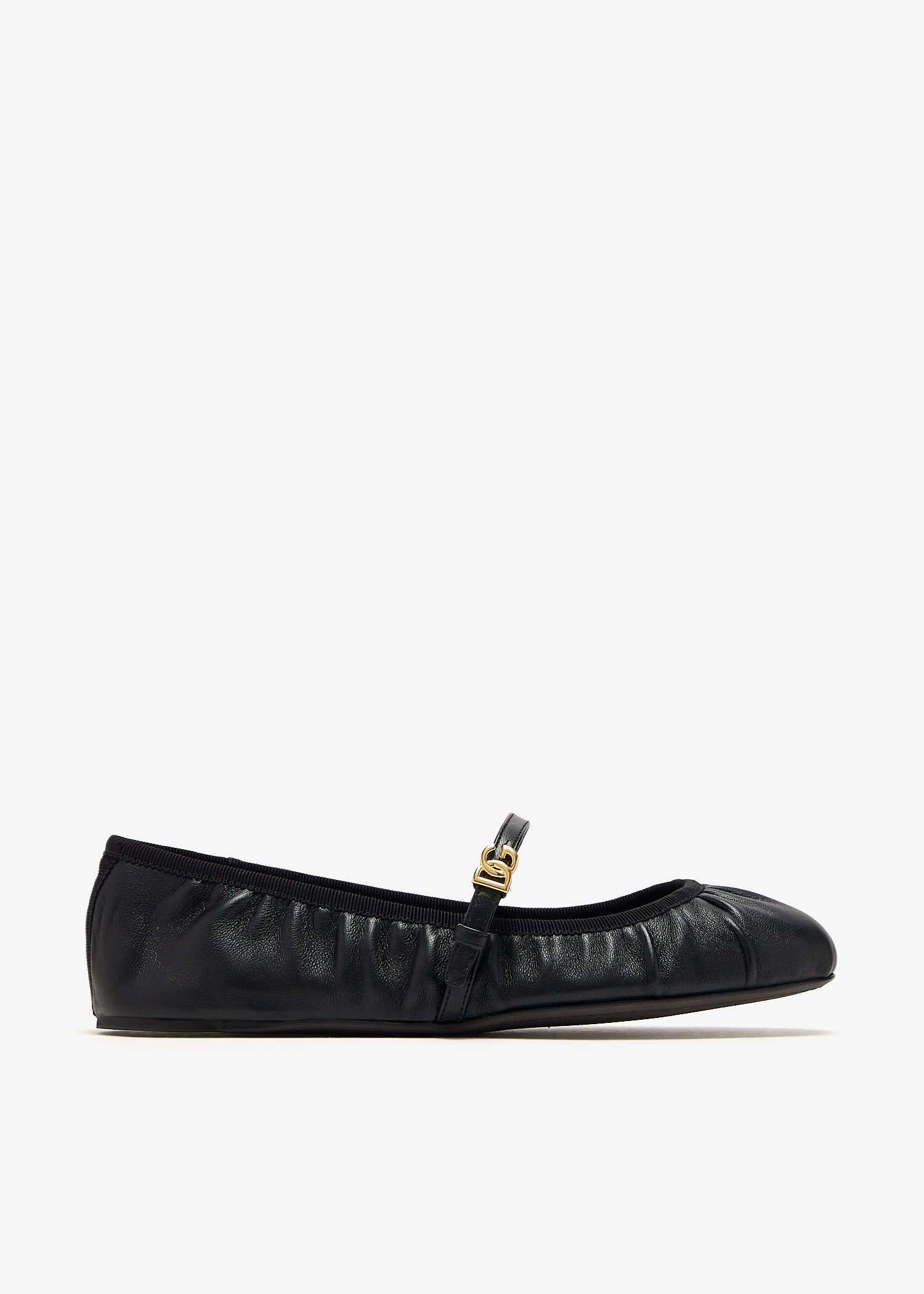 

Nappa leather ballet flats, Black