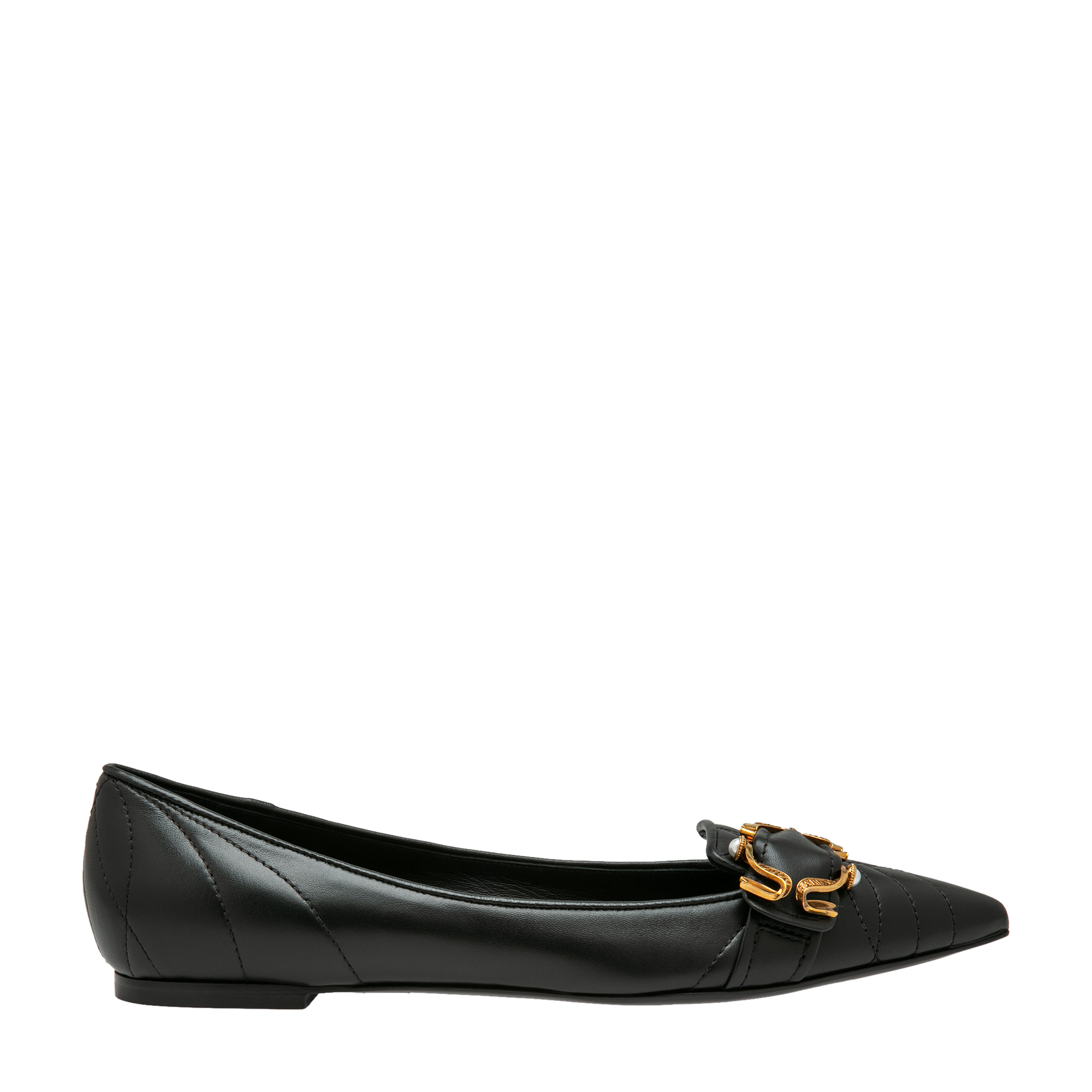 

Leather flats, Black