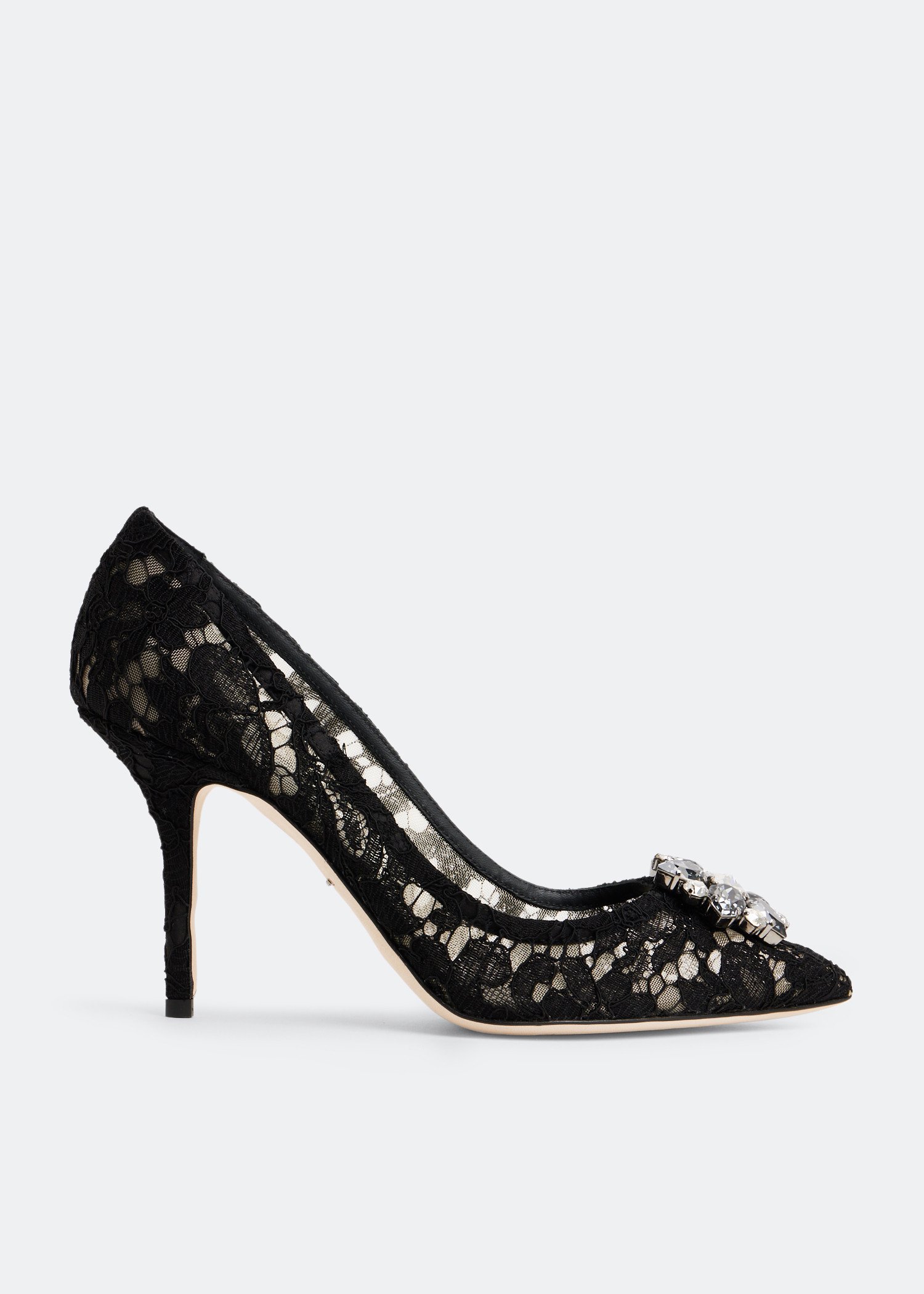 

Lace rainbow pumps, Black