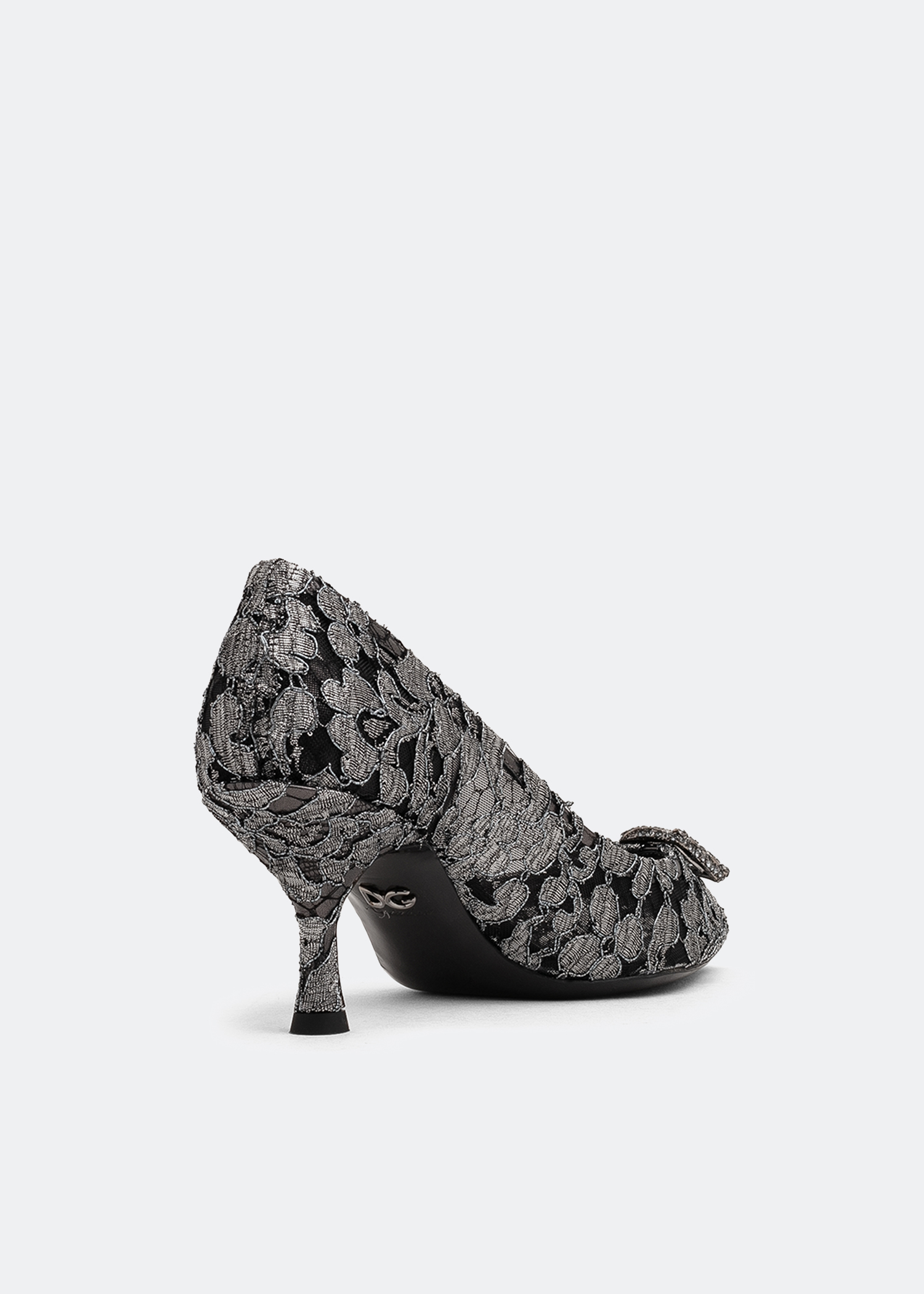 

Taormina lace pumps, Grey