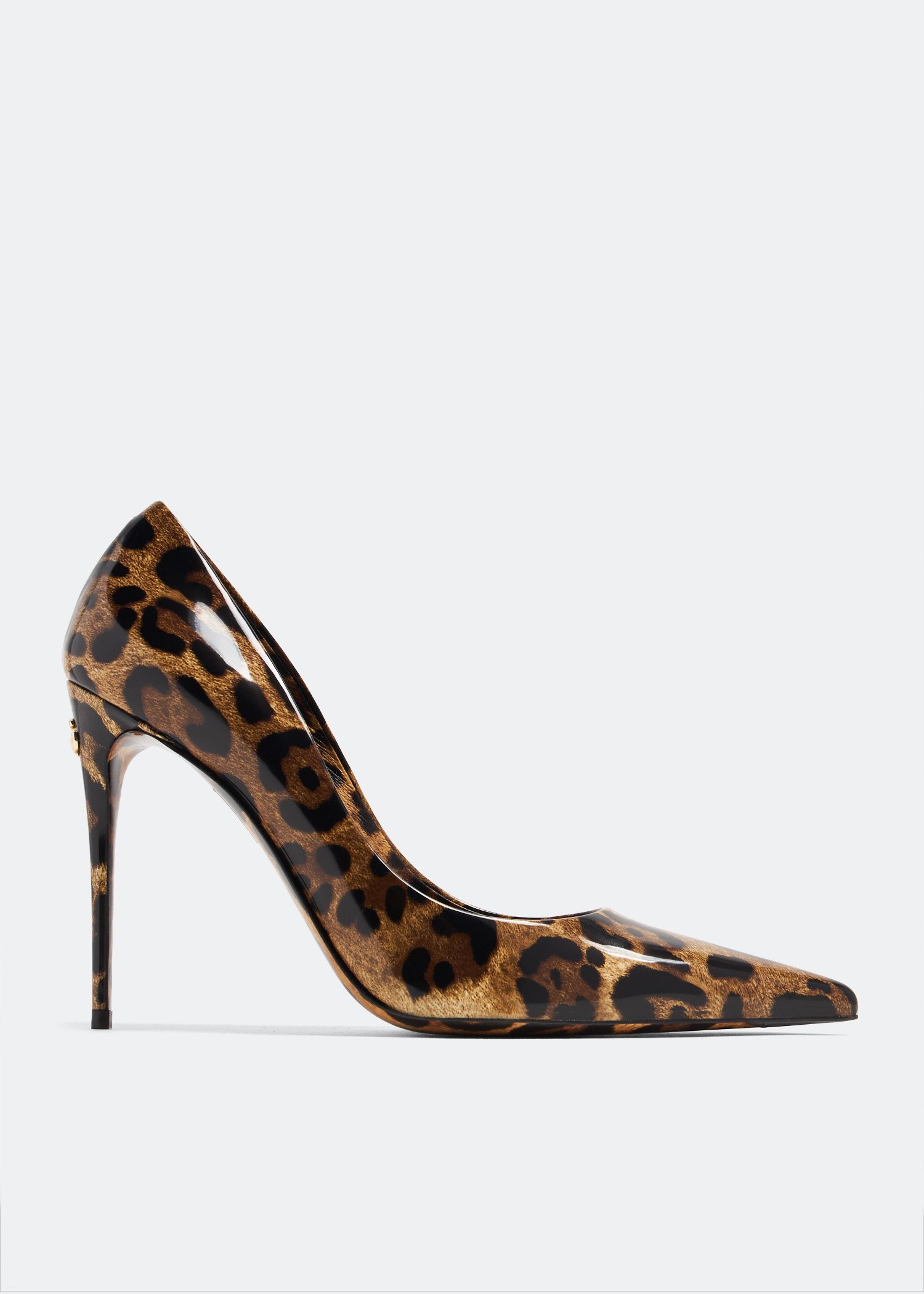 

Printed polished calfskin pumps, Animal print