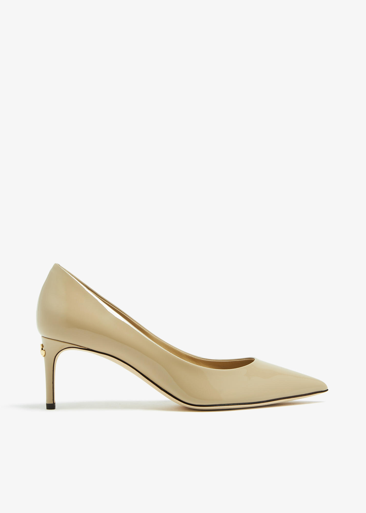 

Patent leather pumps, Beige