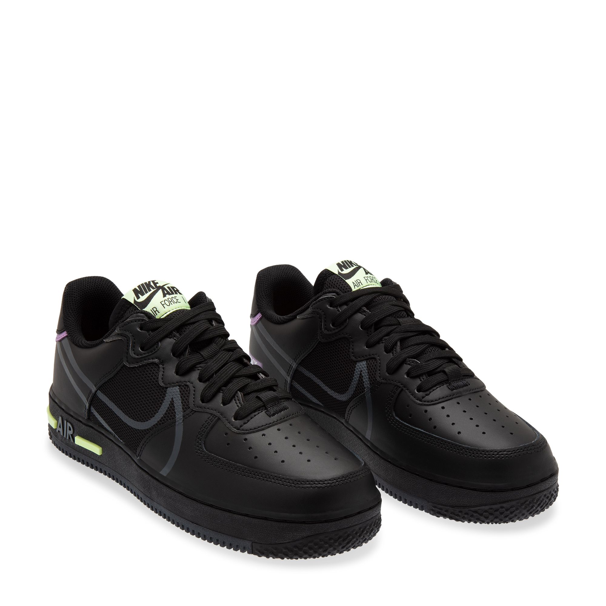 

Air Force 1 React sneakers, Black