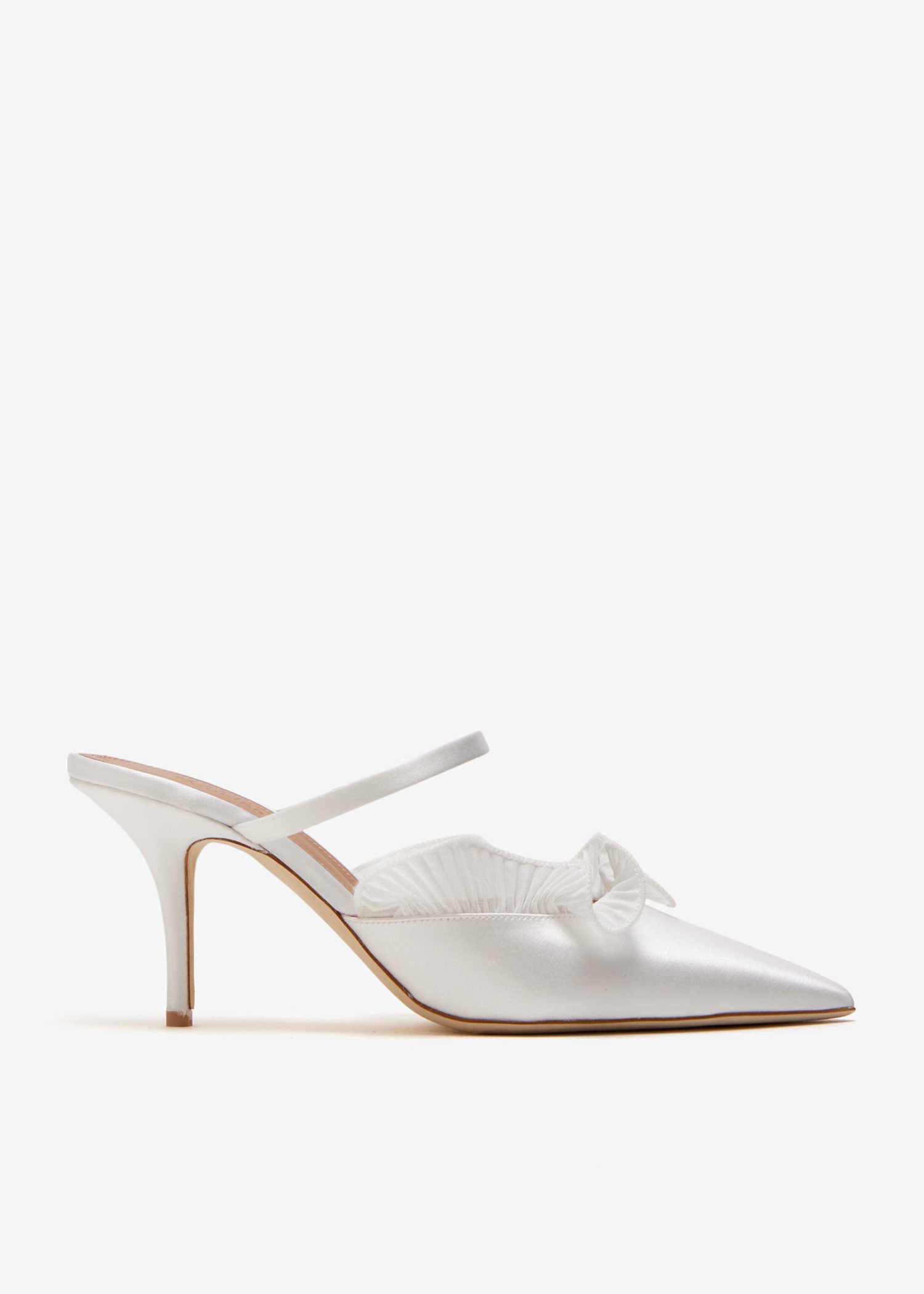 

Cecile 70 mules, White