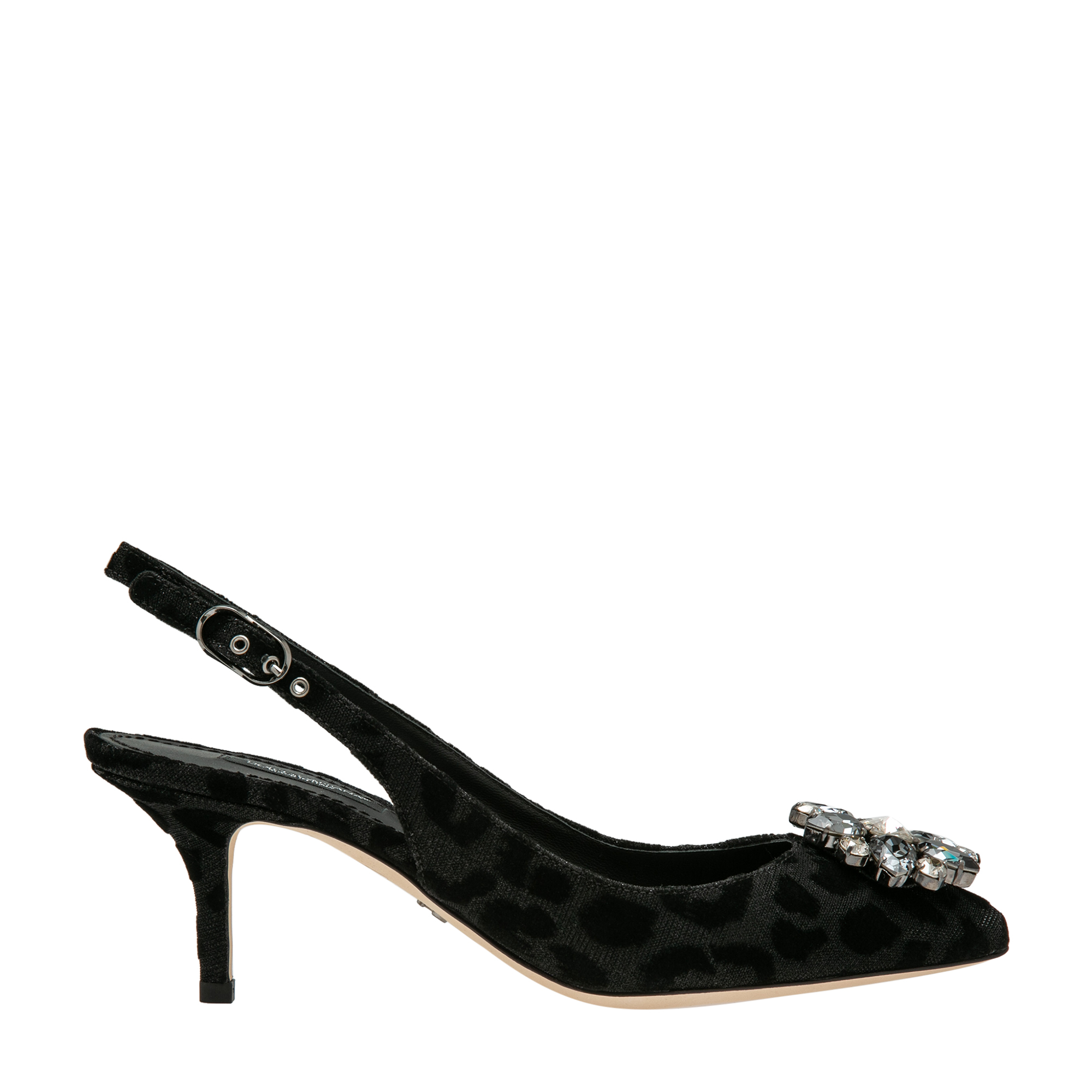 

Leopard-print pumps, Black
