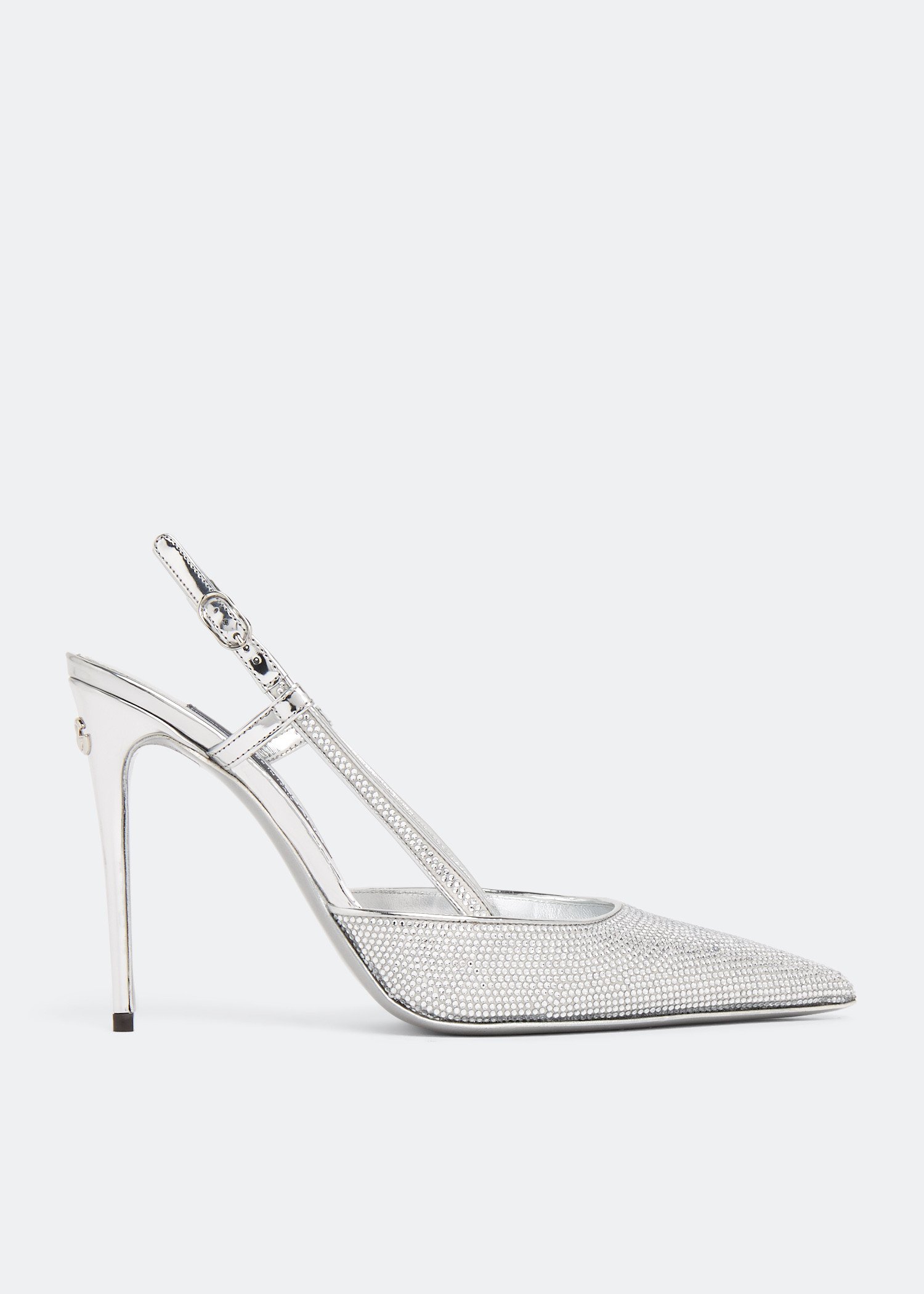 

KIM embellished slingback pumps, Silver