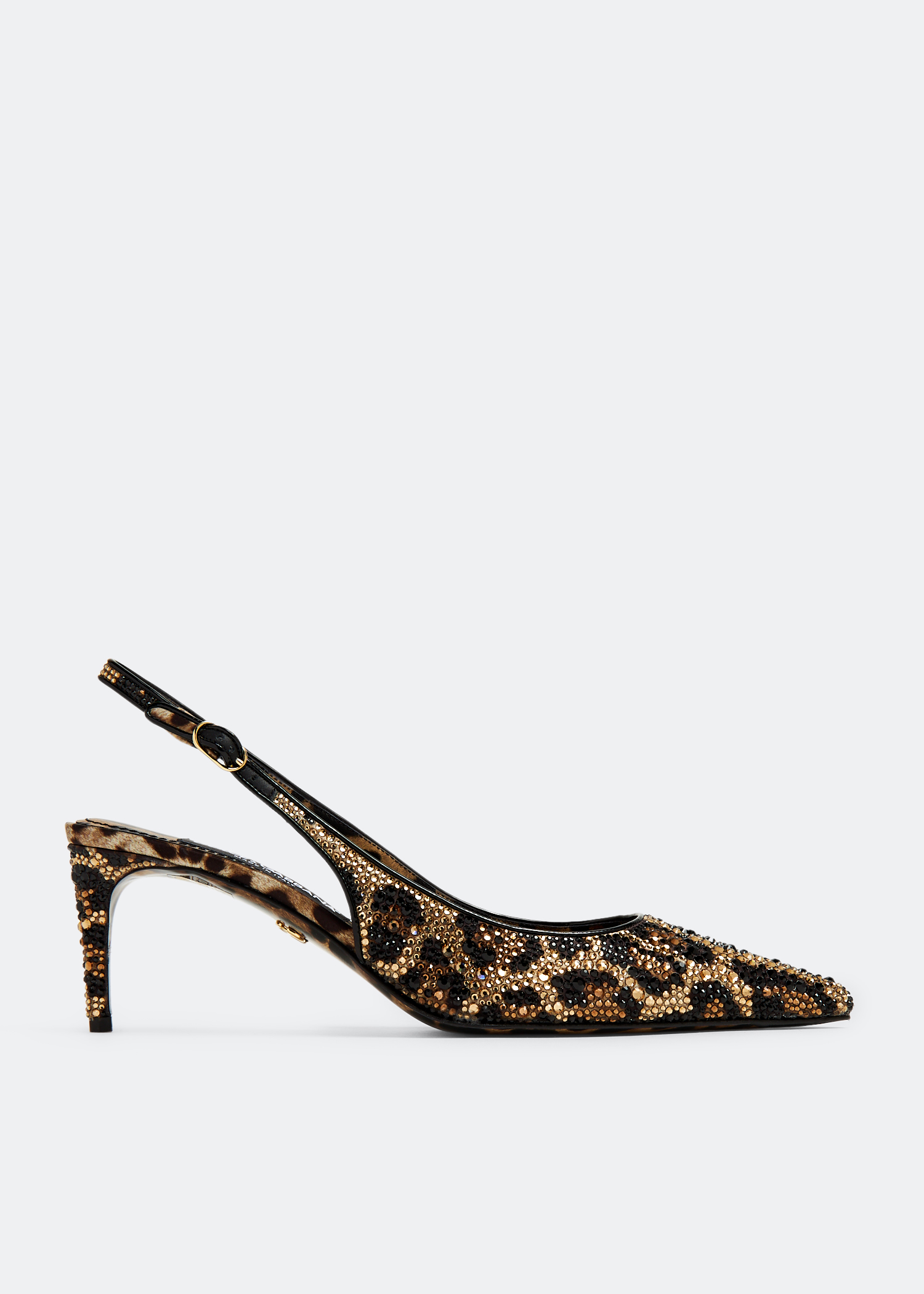 

Embellished slingback pumps, Animal printed