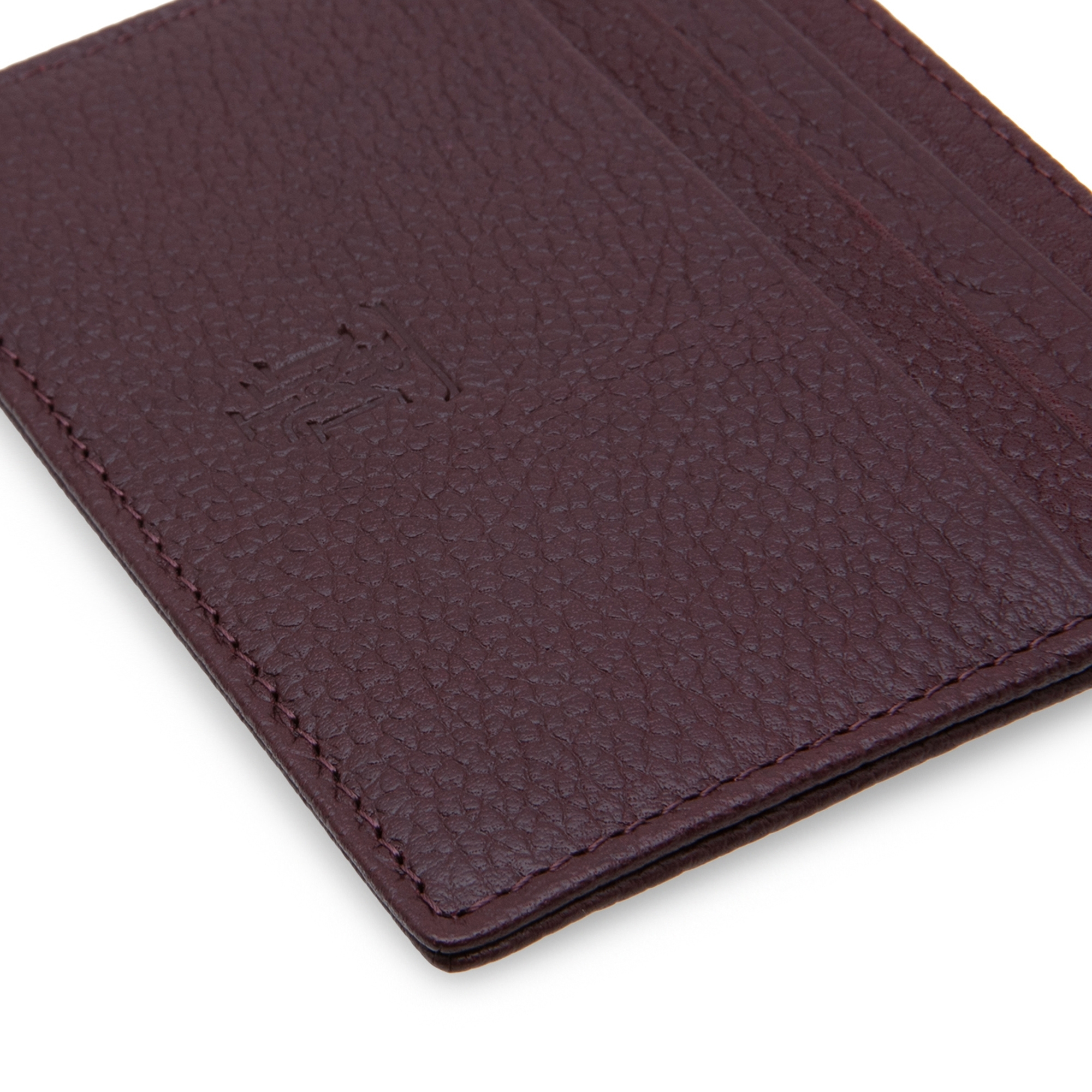 

Leather card holder, Burgundy