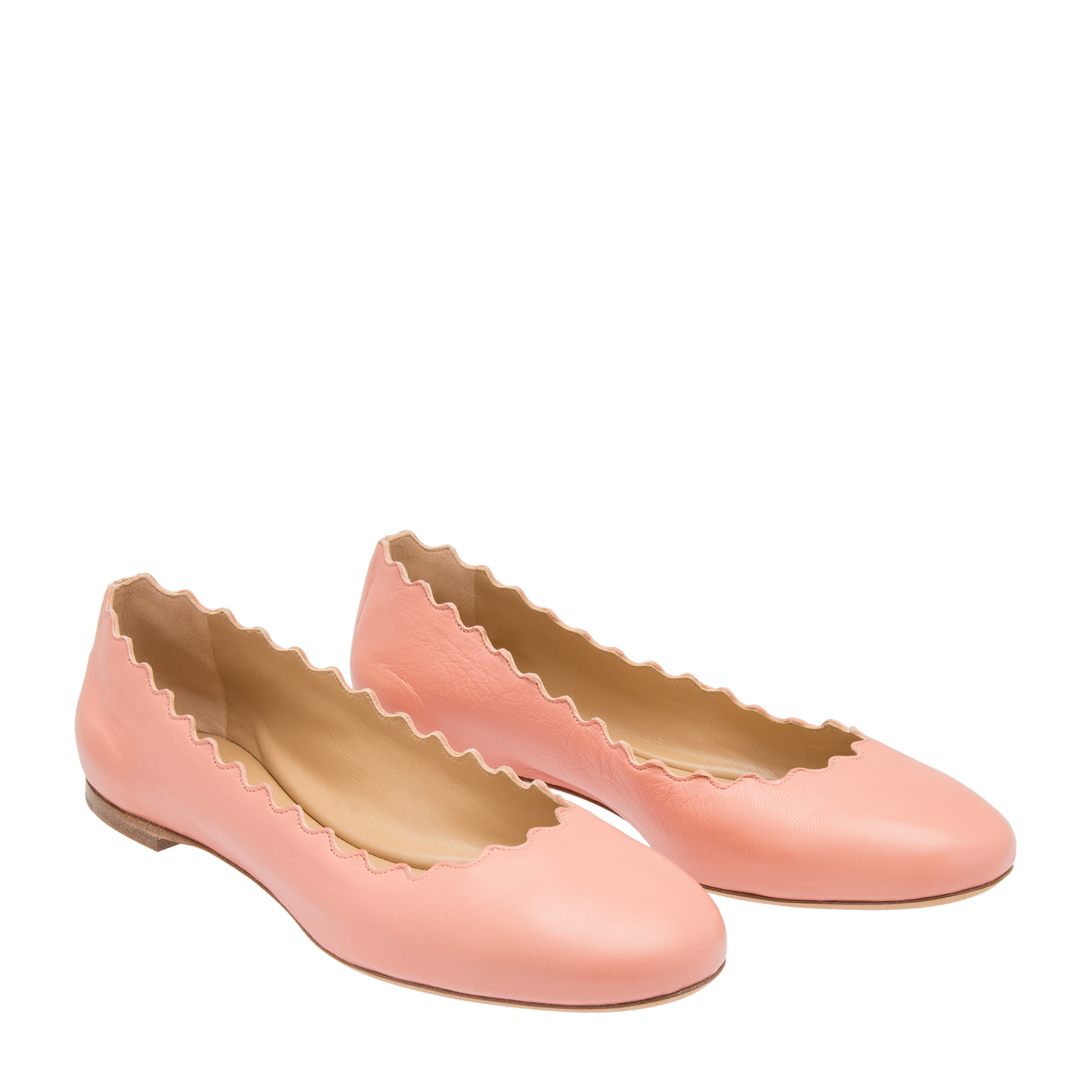 

Lauren leather ballet flats, Pink