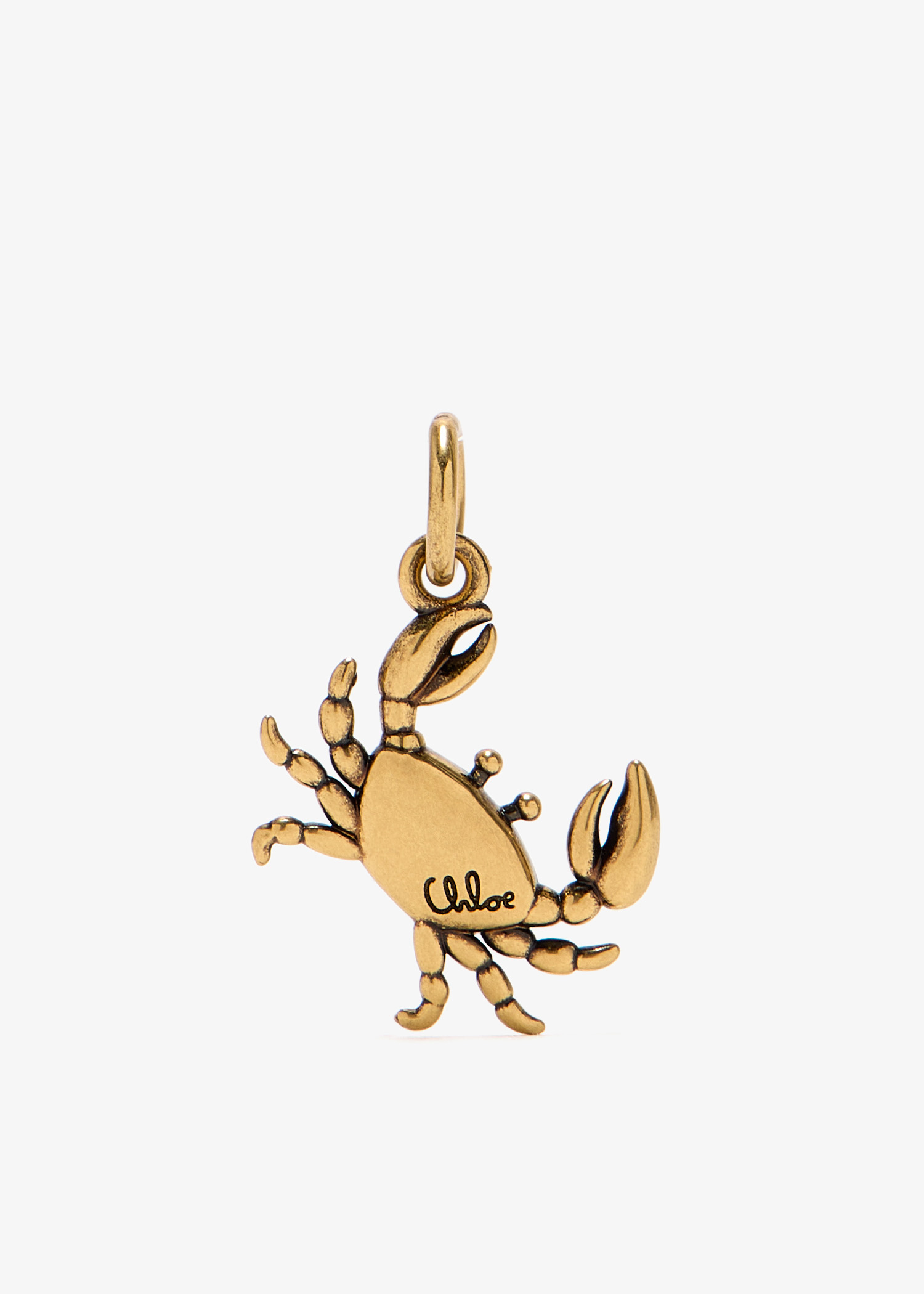 

Alphabet Crab charm, Gold