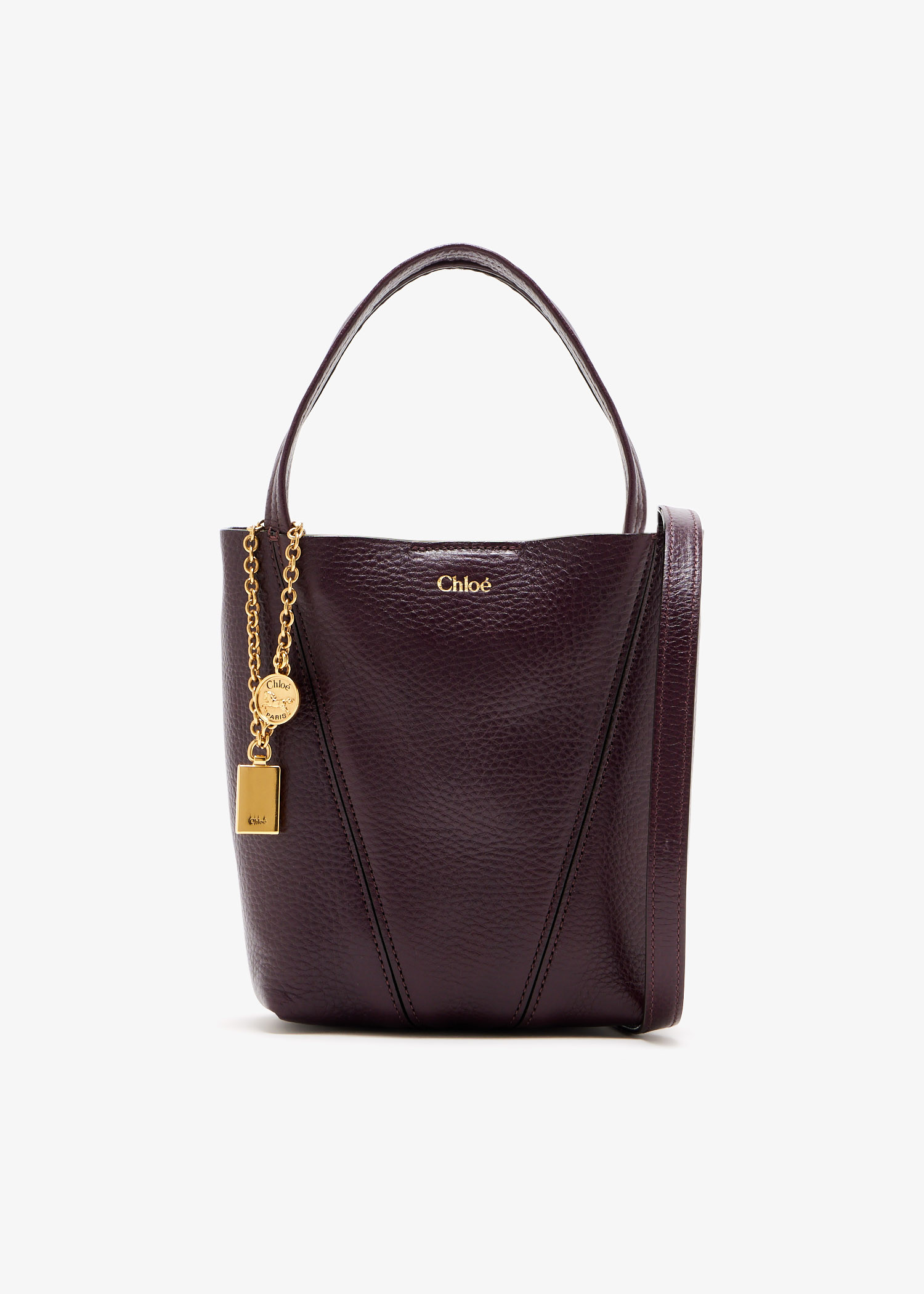 

Small Spin tote bag, Brown