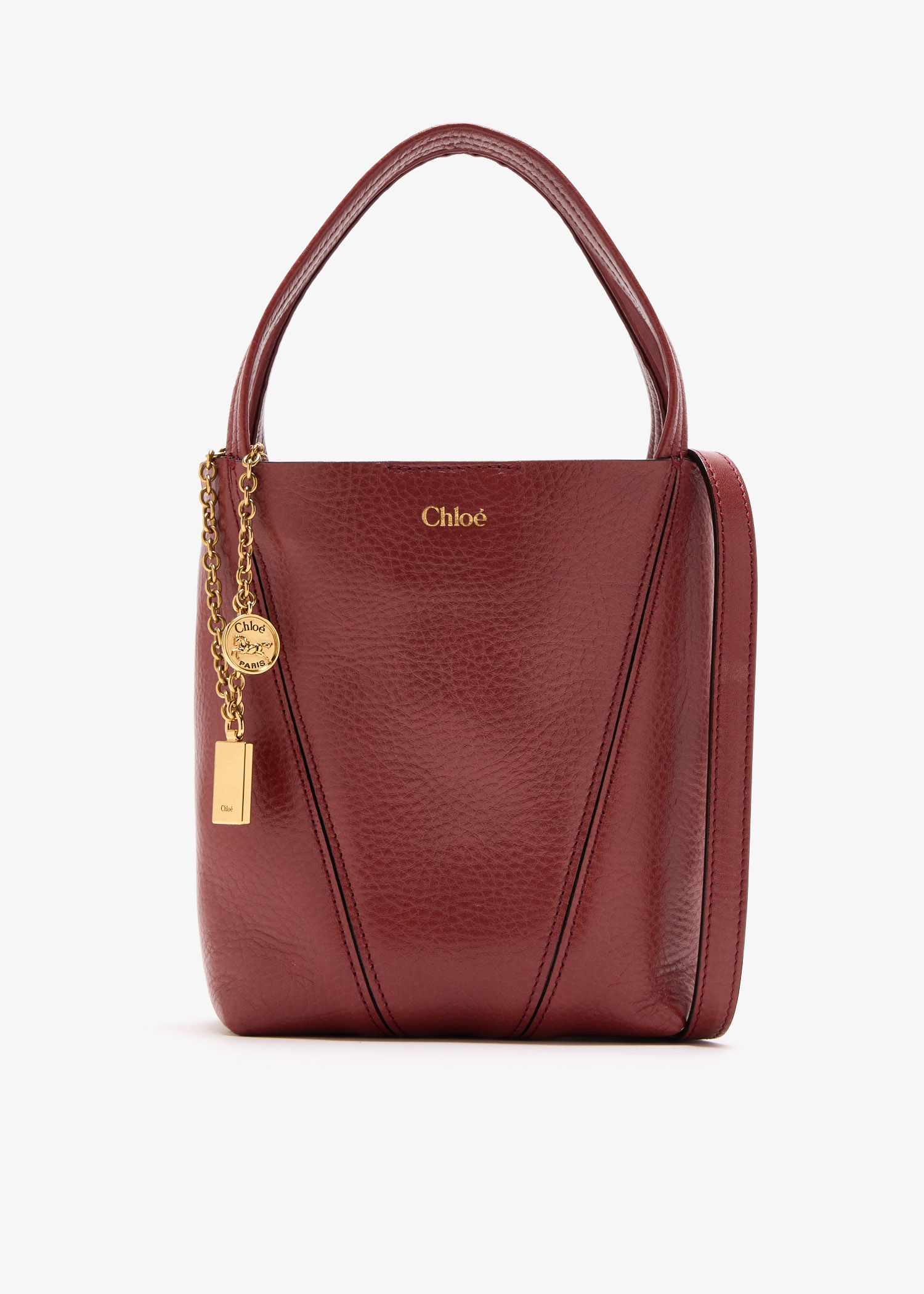 

Spin small tote bag, Burgundy