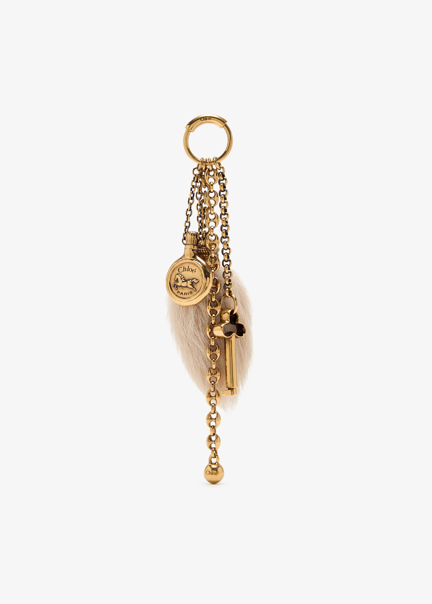 

Symbols bag charm, Gold