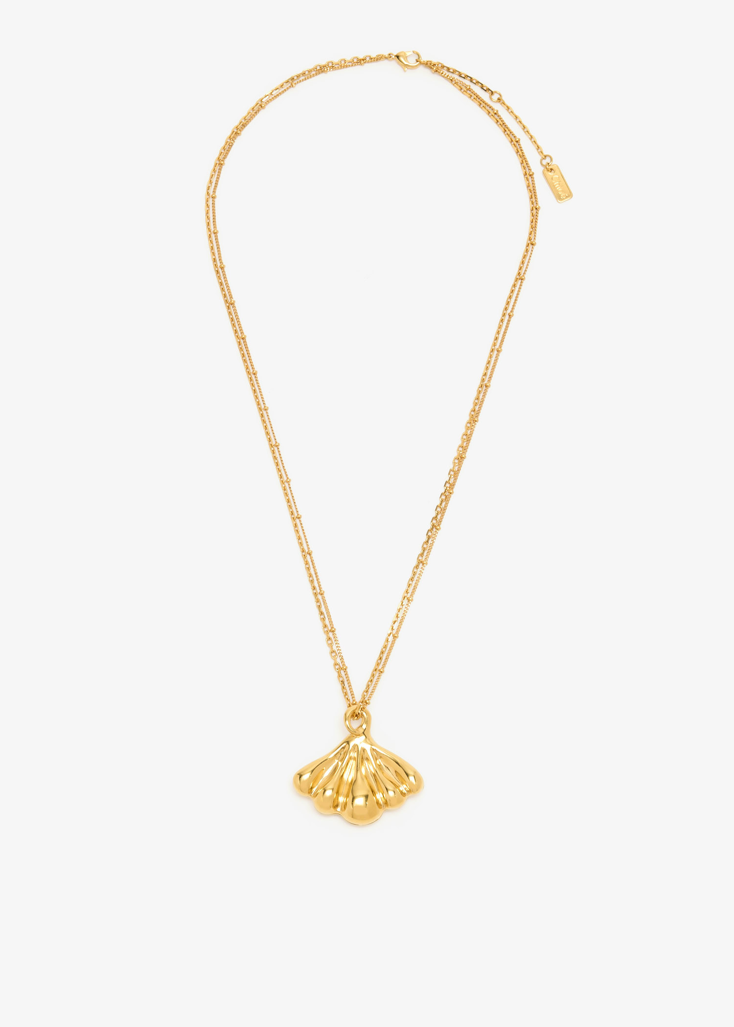 

Mirror pendant necklace, Gold