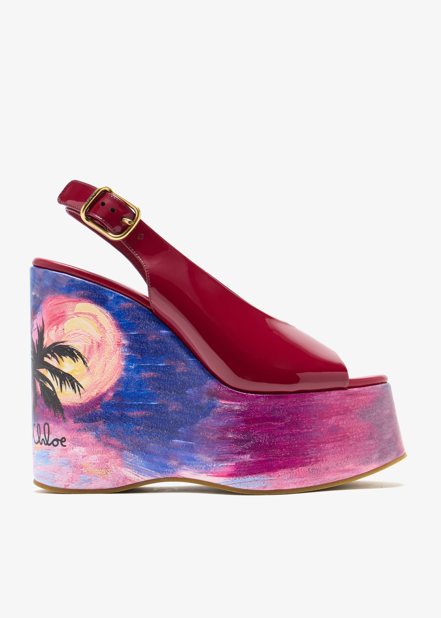 

Maxime wedge sandals, Red