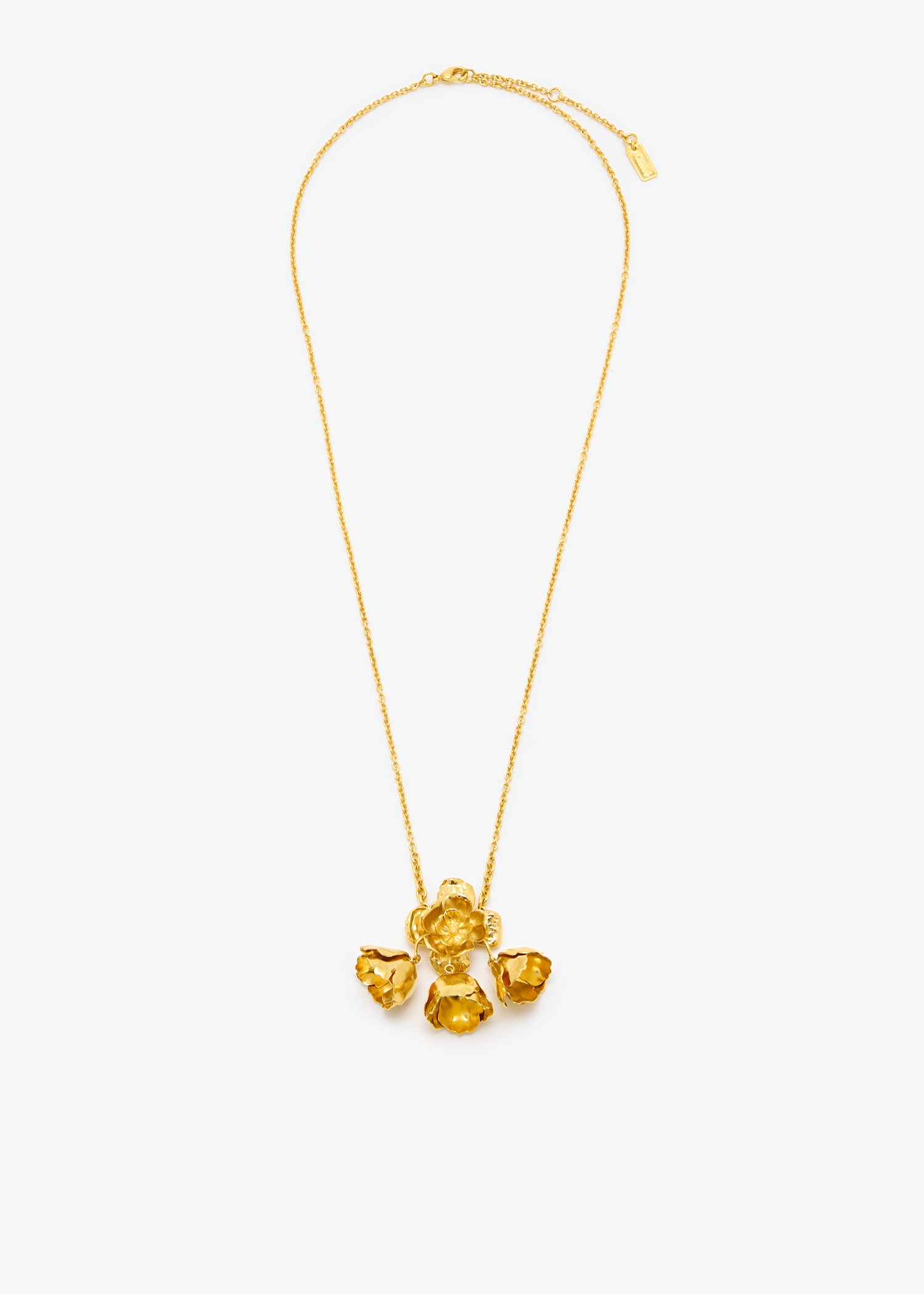 

Bouquet pendant necklace, Gold