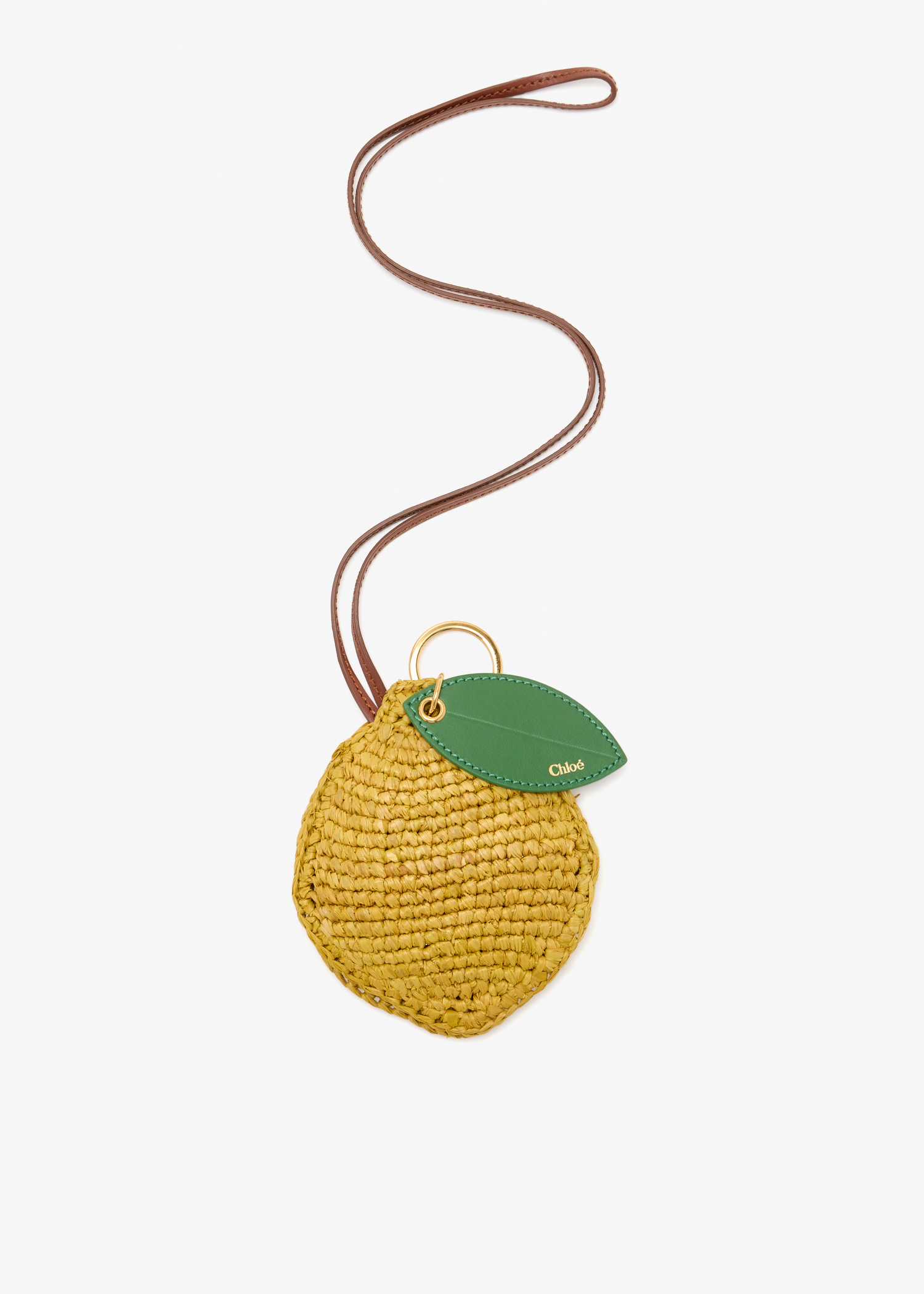 

Lemon bag charm, Yellow