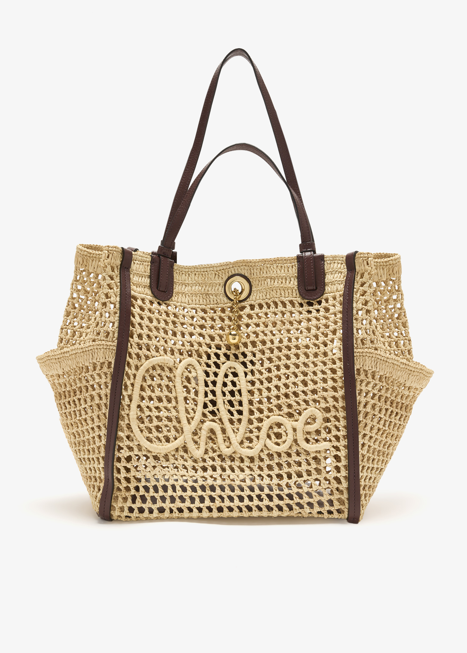 

Iconic double carry bag, Beige