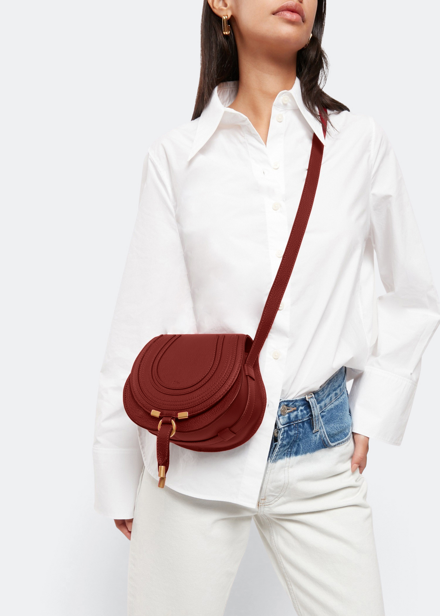 

Mini Marcie saddle bag, Red
