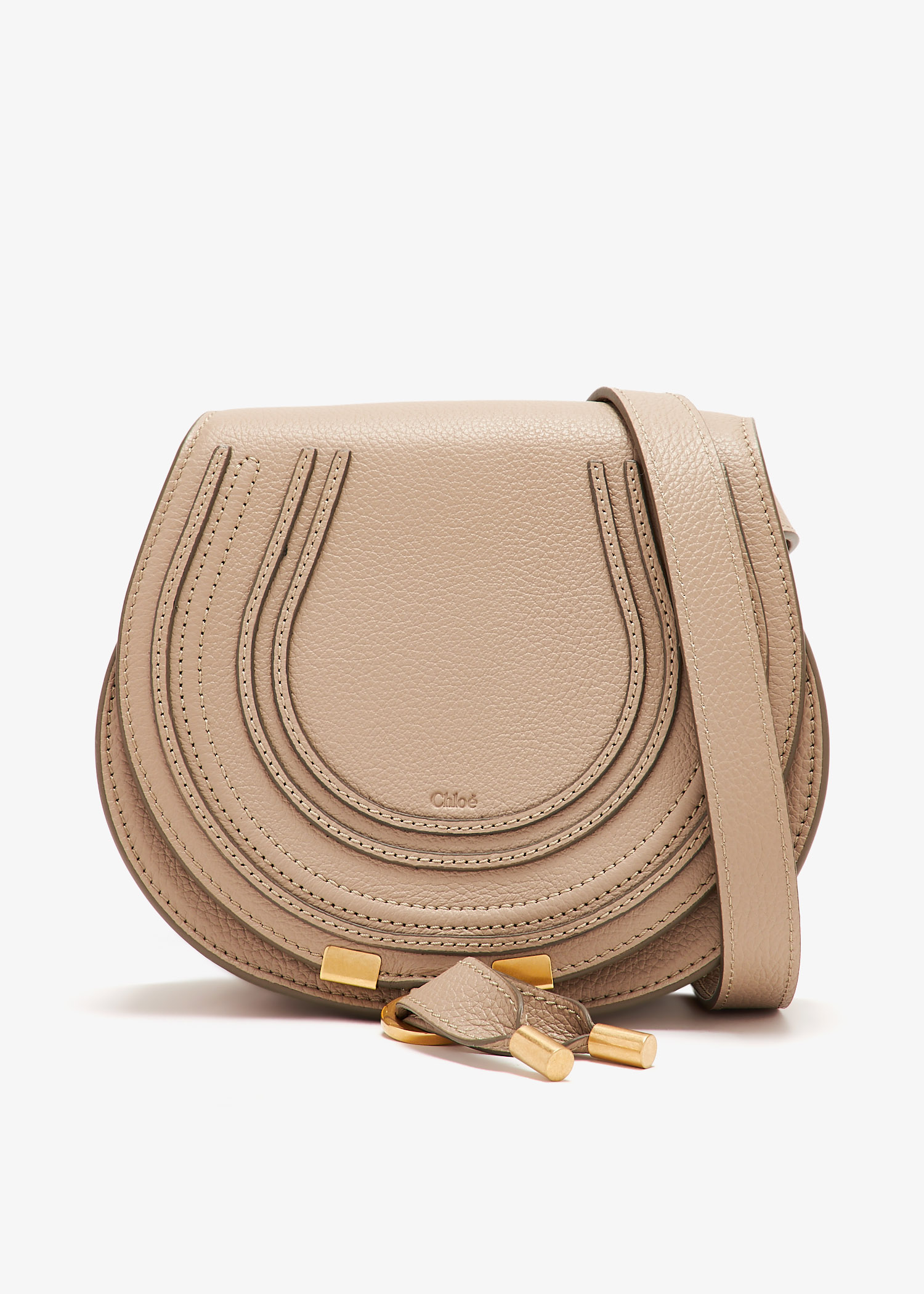 

Marcie small saddle bag, Taupe