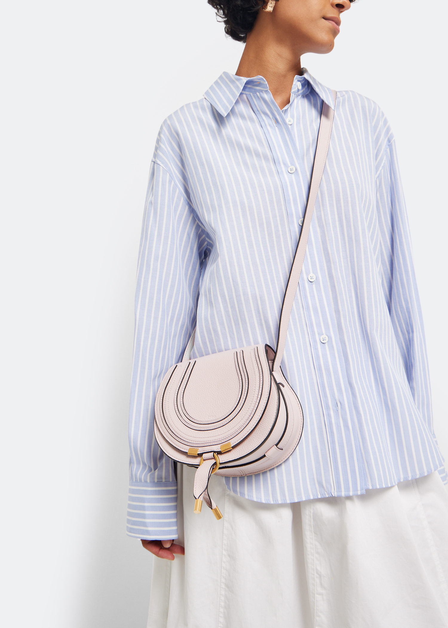 

Marcie small saddle bag, Pink